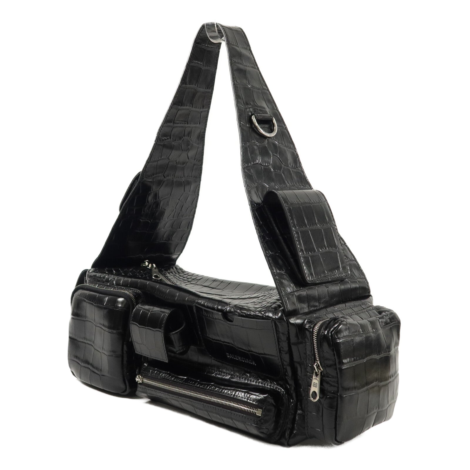 BALENCIAGA 牛皮皮革SuperBusy Sling Bag肩背袋