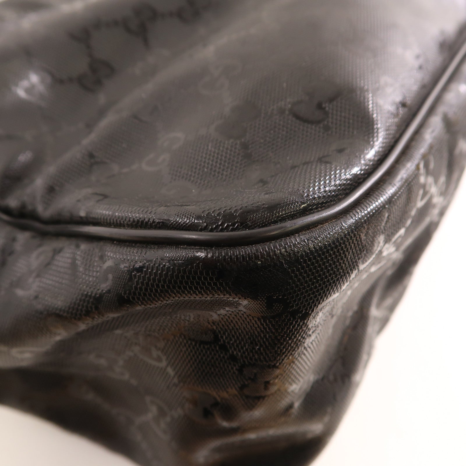 GUCCI GG SHW Shoulder Bag 211107 PVC Coated Canvas