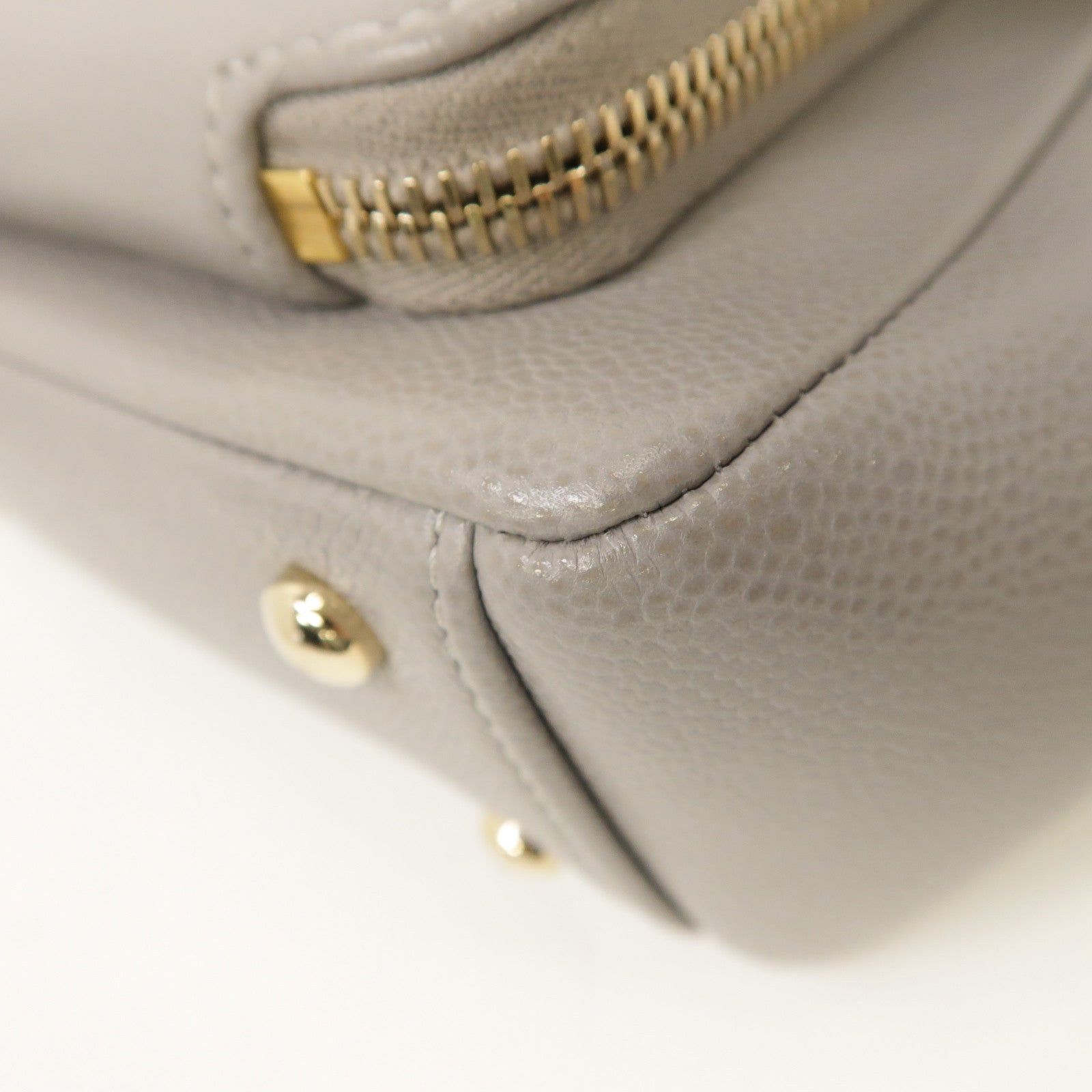 CHANEL 菱格Caviar皮革Chain Shoulder Bag金扣手挽肩背兩用袋灰色