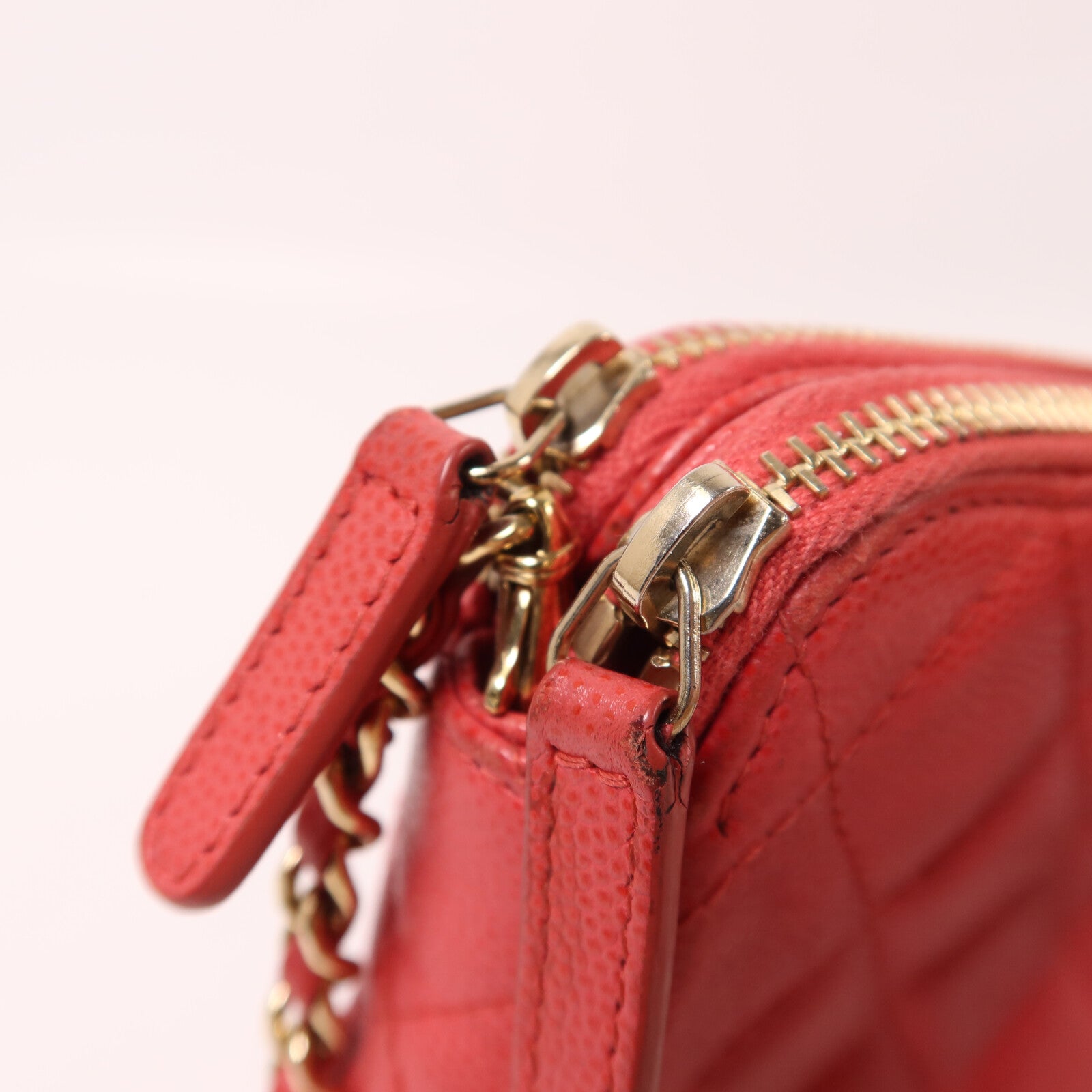 CHANEL 牛皮皮革Chain Shoulder鏈帶肩背袋