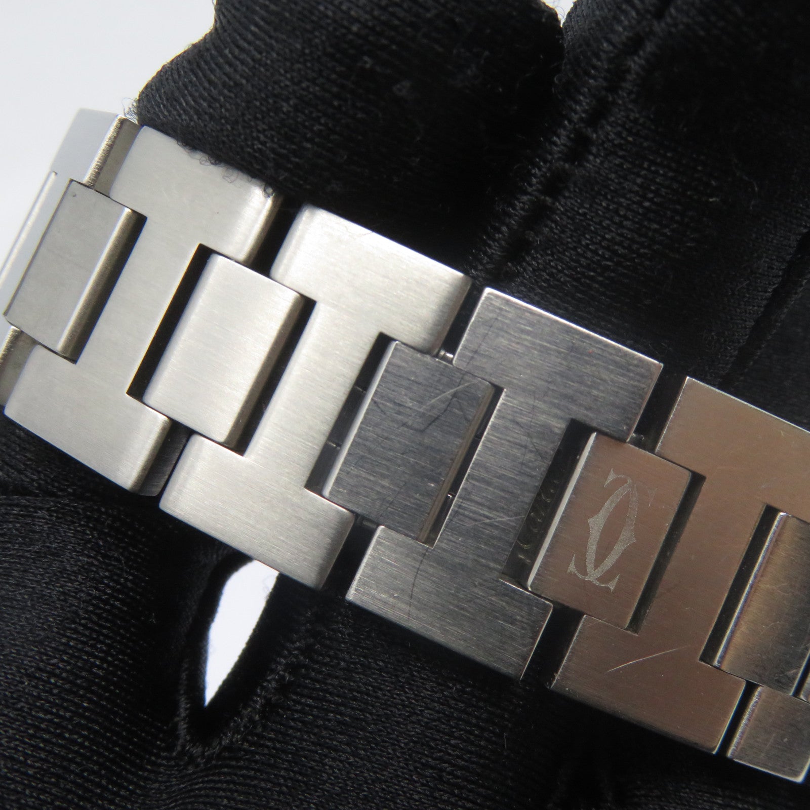 CARTIER Pasha C不鏽鋼手錶自動機芯鮭魚色