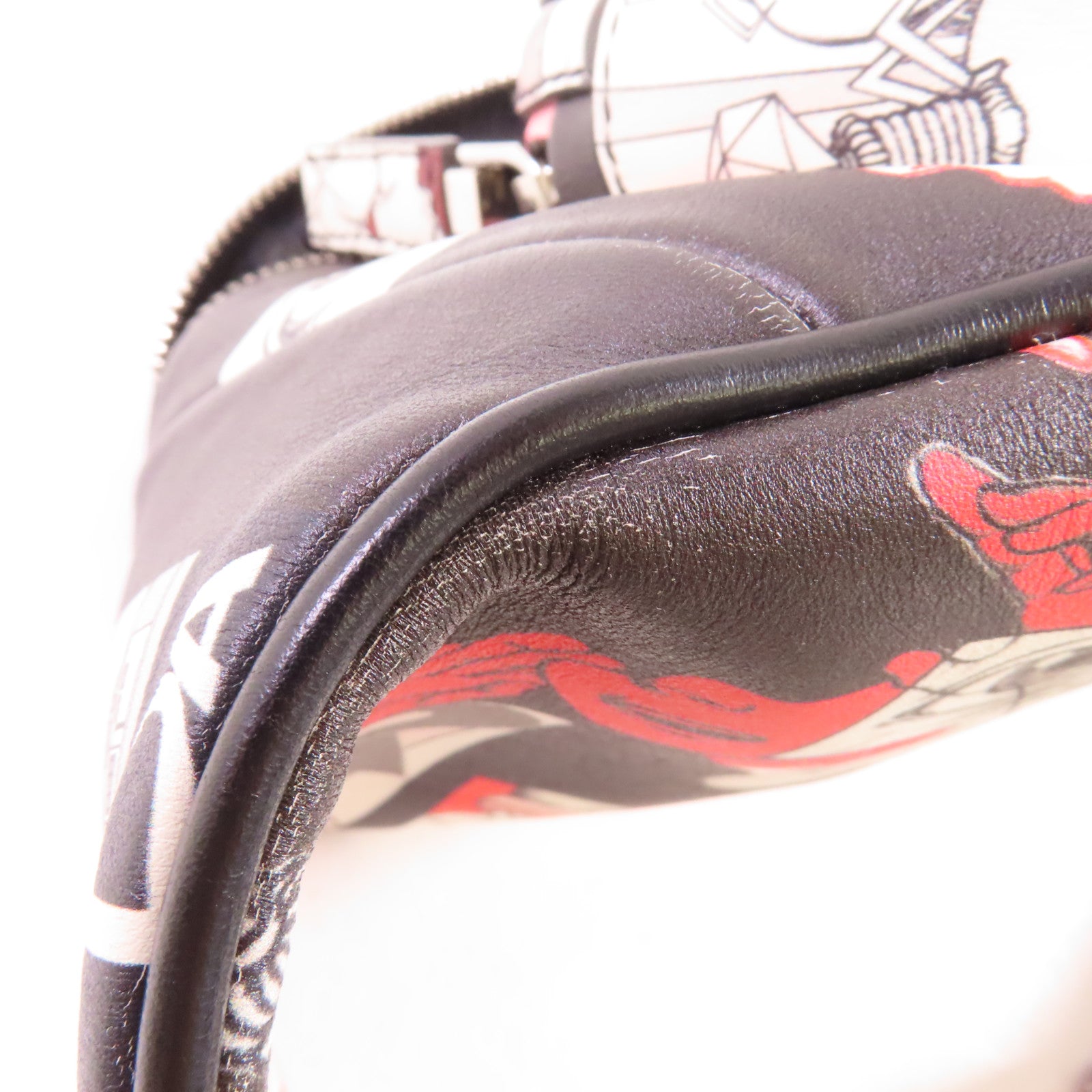 PRADA 塗層帆布Waist Bag銀扣腰包彩色