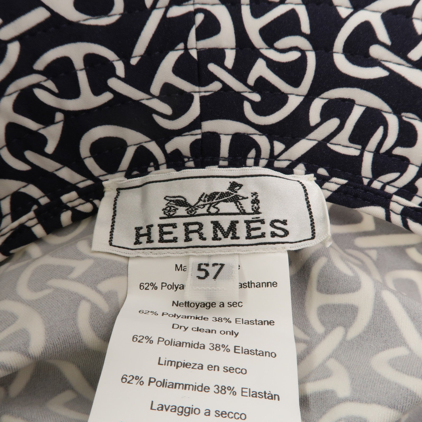 HERMES 尼龍Harper Naoussa帽子