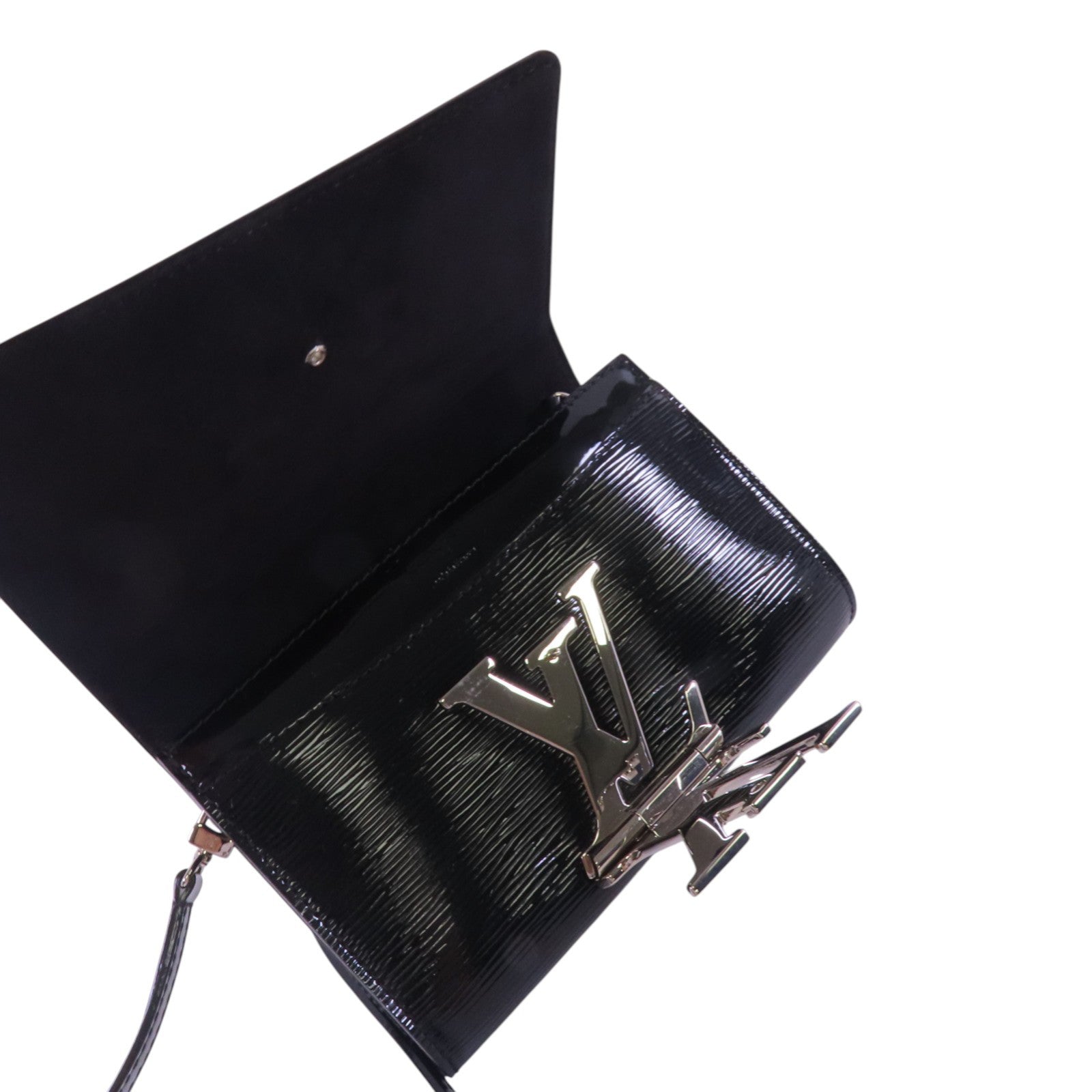 LOUIS VUITTON Epi Leather Pochette Louise PM銀扣肩背袋