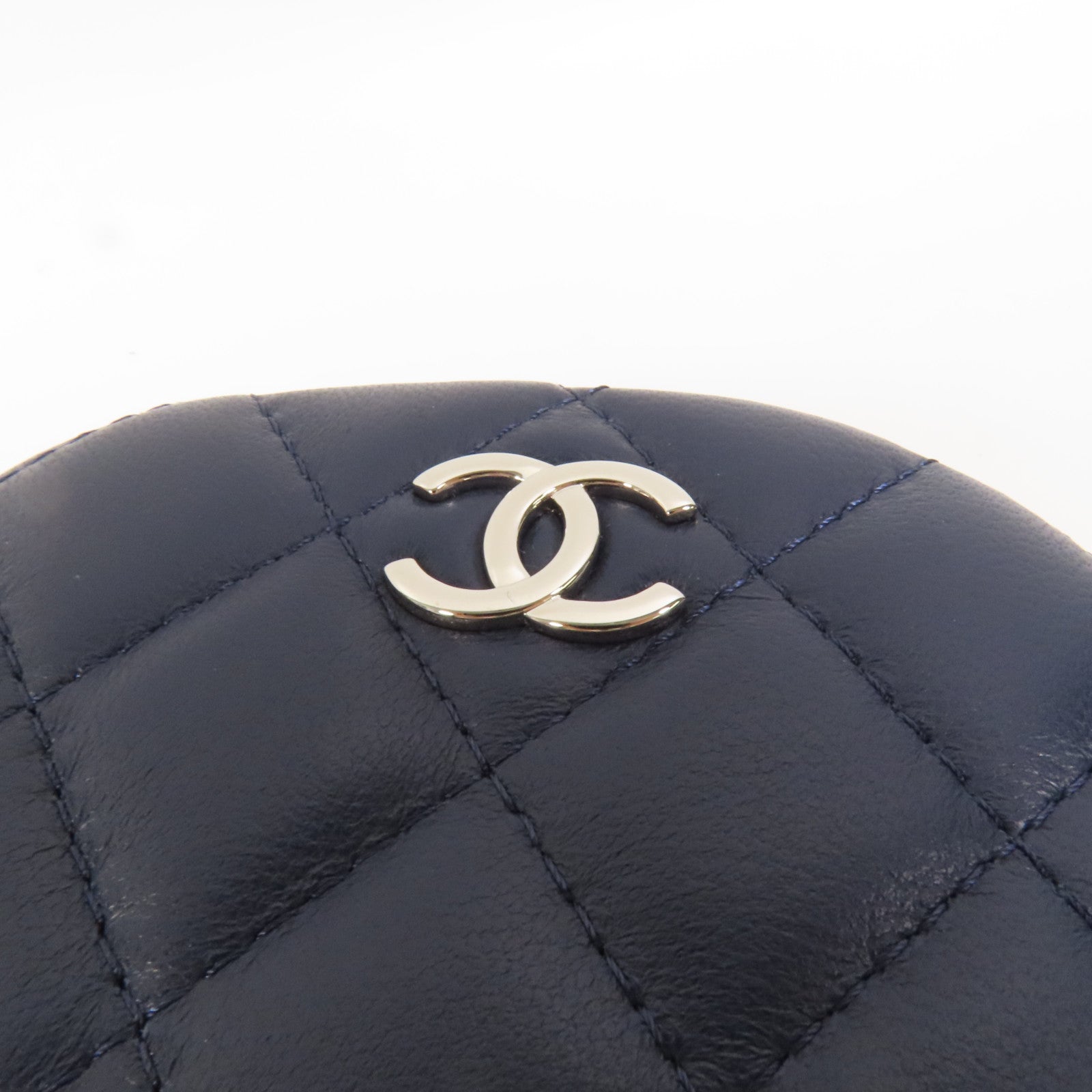 CHANEL 羊皮皮革Coin Case銀扣零錢包