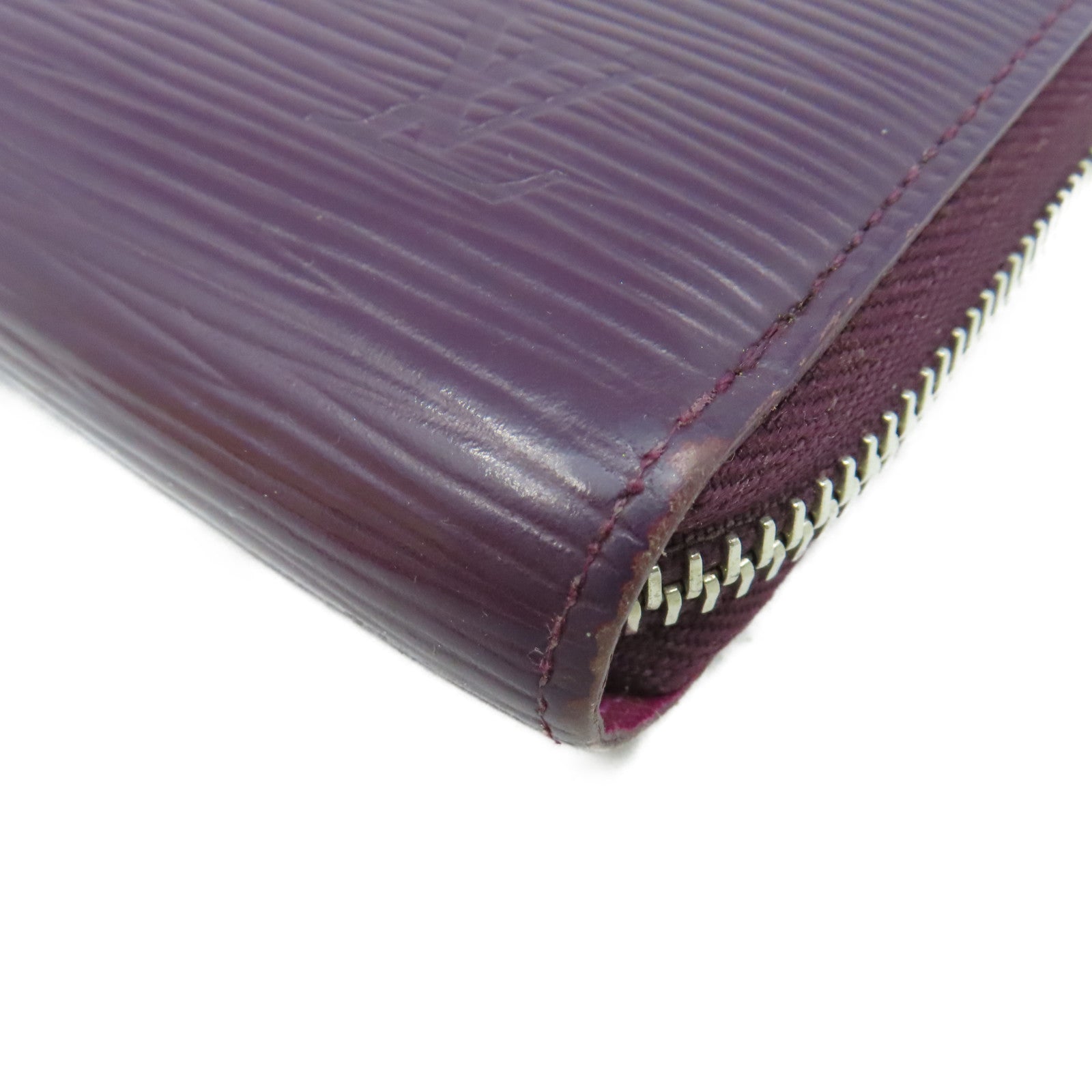LOUIS VUITTON 【激減優惠】Epi Round Zipper Long Wallet銀扣拉鏈長錢包紫色