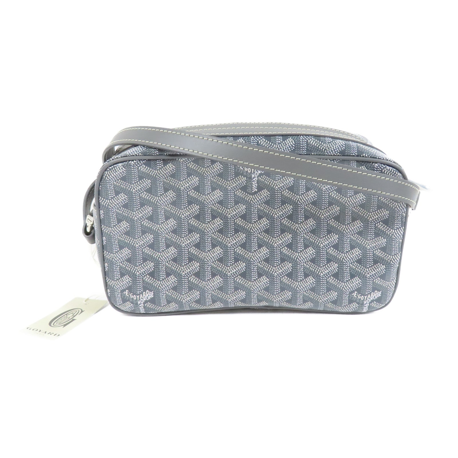 GOYARD 塗層帆布Sac Cap Vert銀扣肩背袋