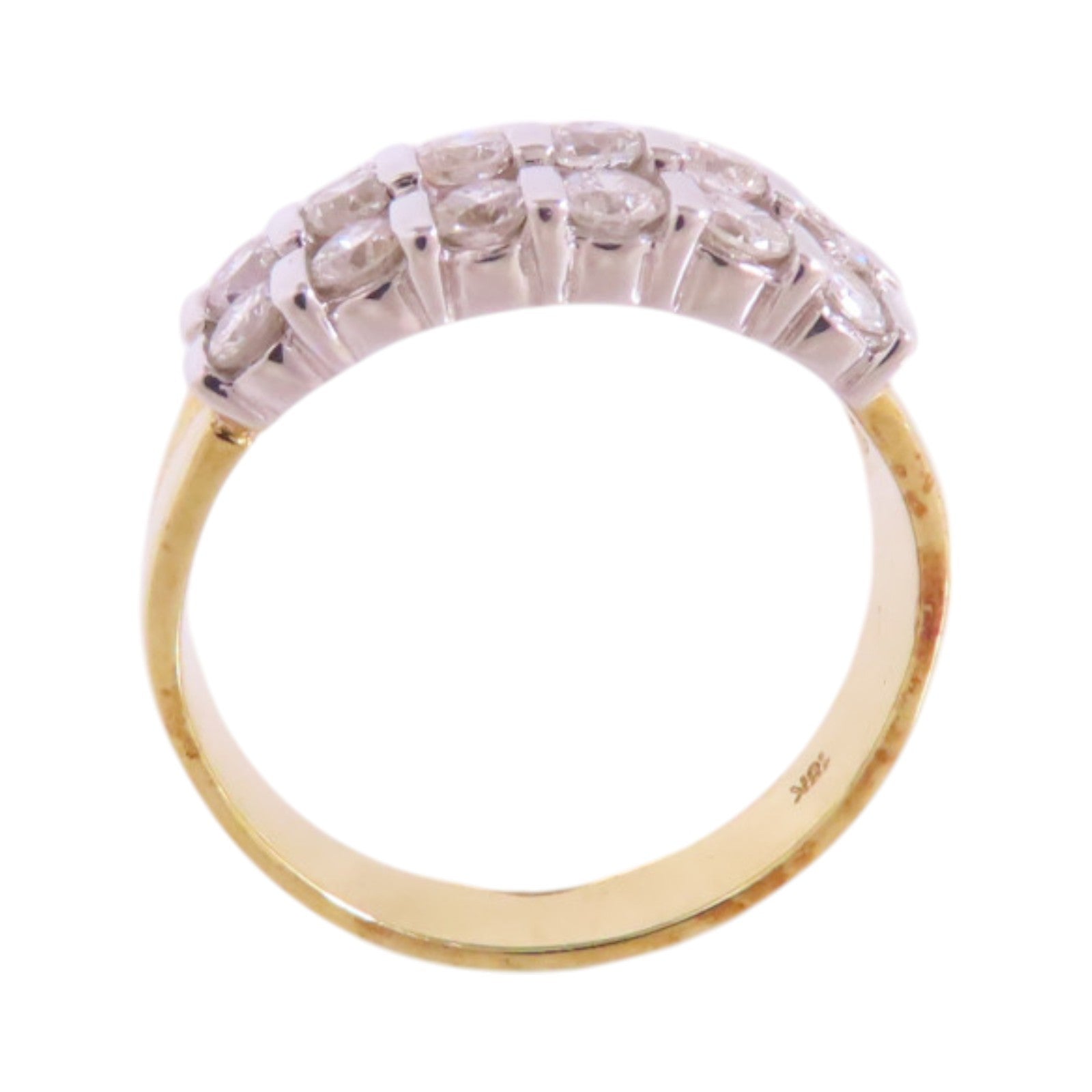 JEWELRY 18K黃金/鑽石Diamond Ring戒指US#7.5