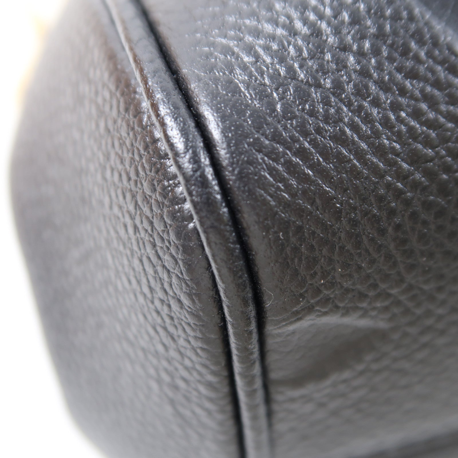 LOUIS VUITTON Monogram Empreinte Favourite金扣肩背袋黑色