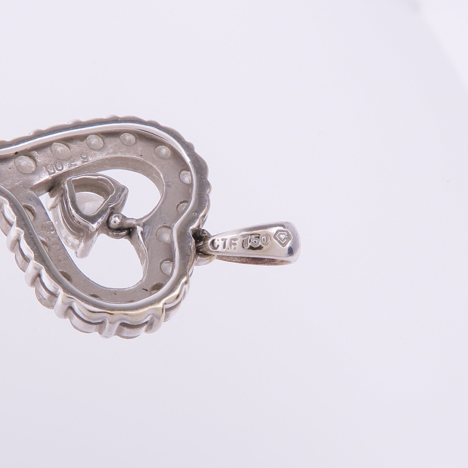 JEWELRY 18K白金Diamond Pendant Top鑽石吊墜