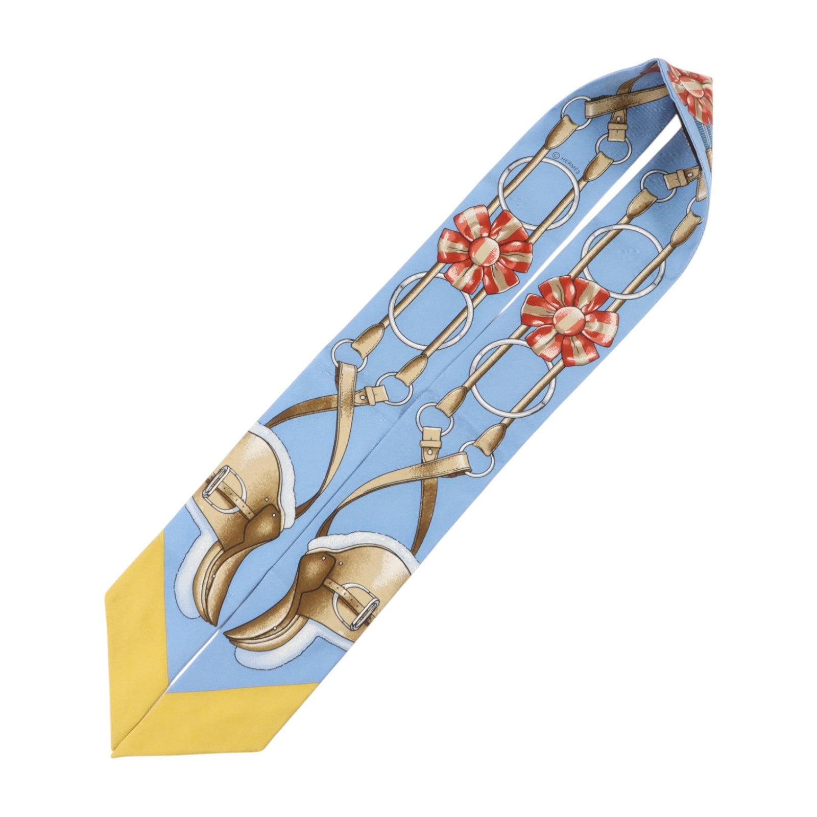 HERMES 絲質Twilly絲巾