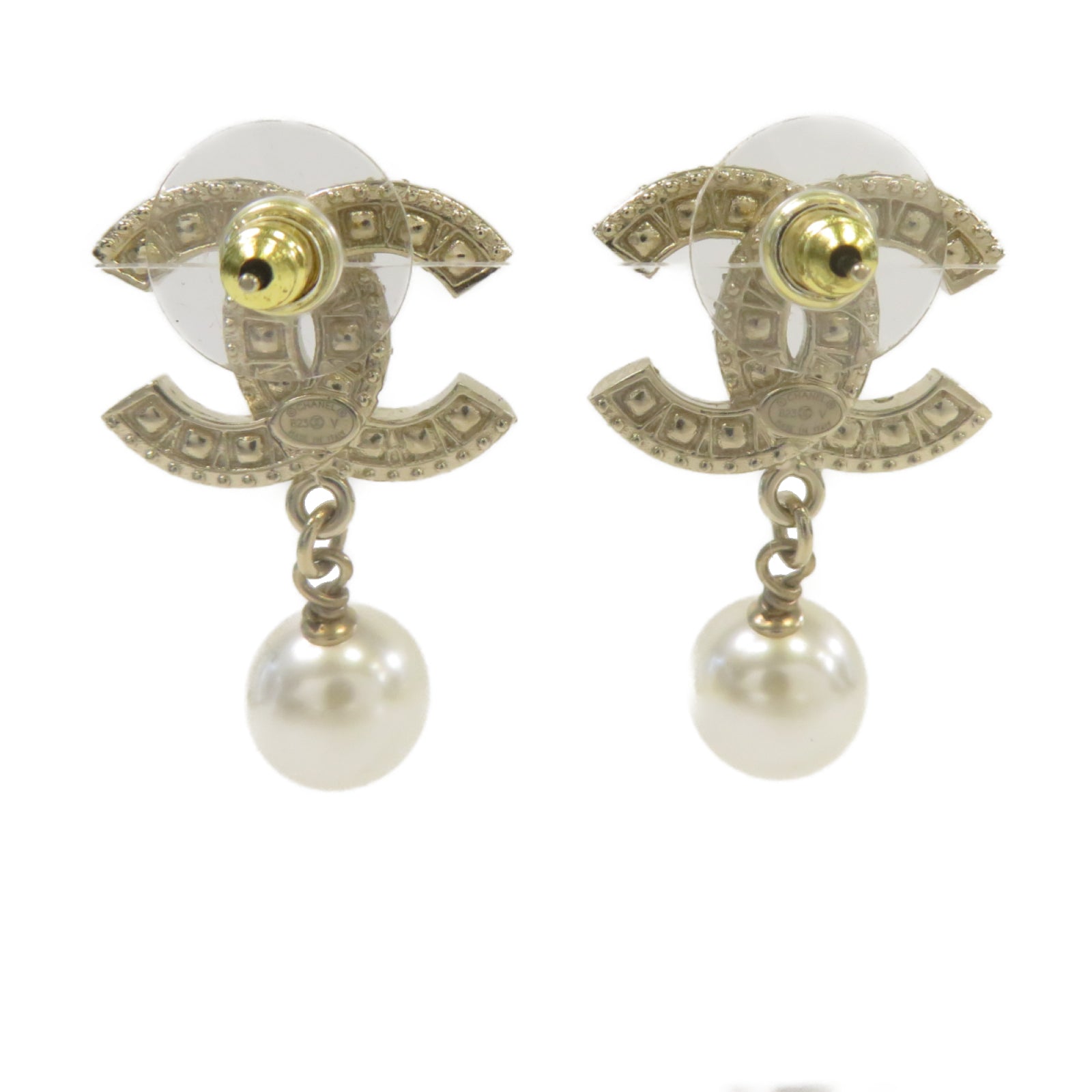 CHANEL 【激減優惠】PVC/金屬Earrings耳環金色