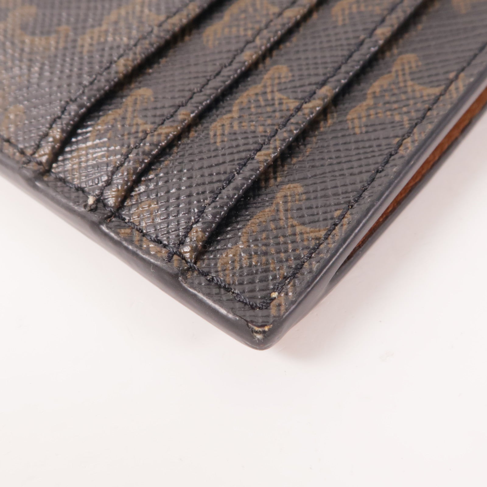 CELINE 塗層帆布Card Case金扣零錢包