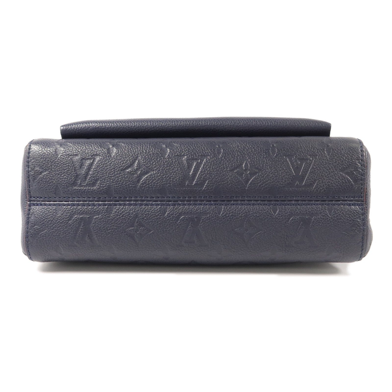 LOUIS VUITTON Monogram Empreinte Vavin PM肩背袋深藍色