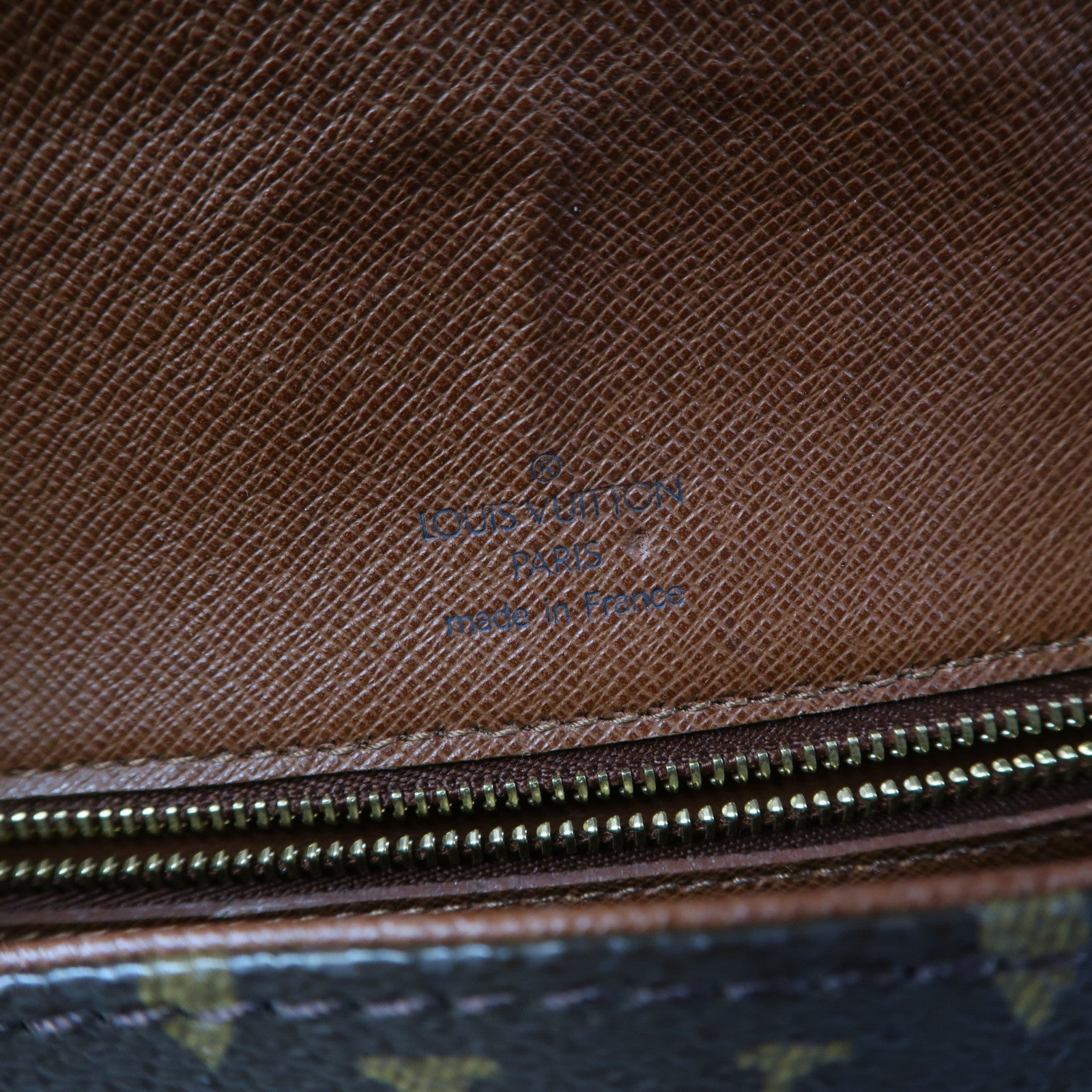 LOUIS VUITTON Monogram Saint Cloud GM金扣肩背袋啡色