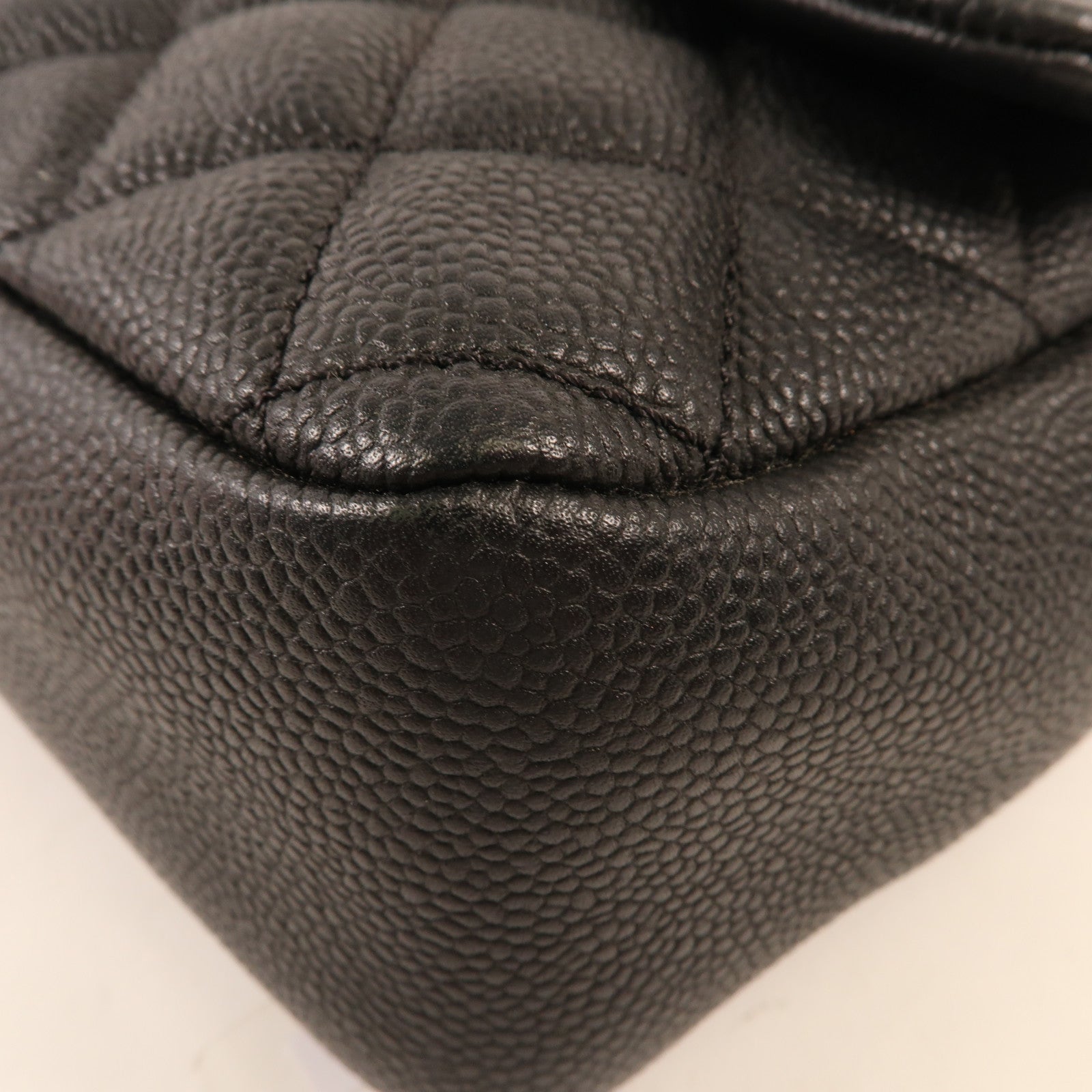 CHANEL 牛皮皮革Shoulder Bag銀扣鏈帶肩背袋
