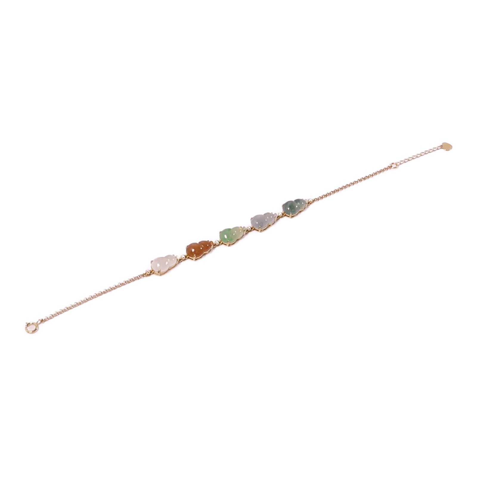 JEWELRY 18K黃金翡翠Bracelet手鐲綠色/棕色/白色