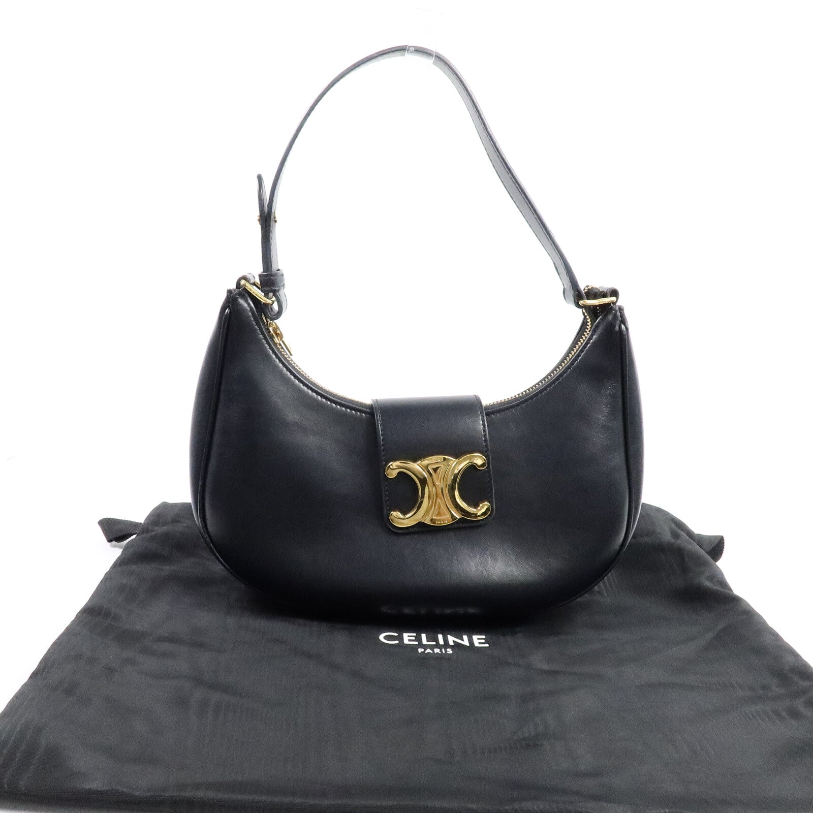 CELINE 牛皮皮革Ava Triomphe肩背袋