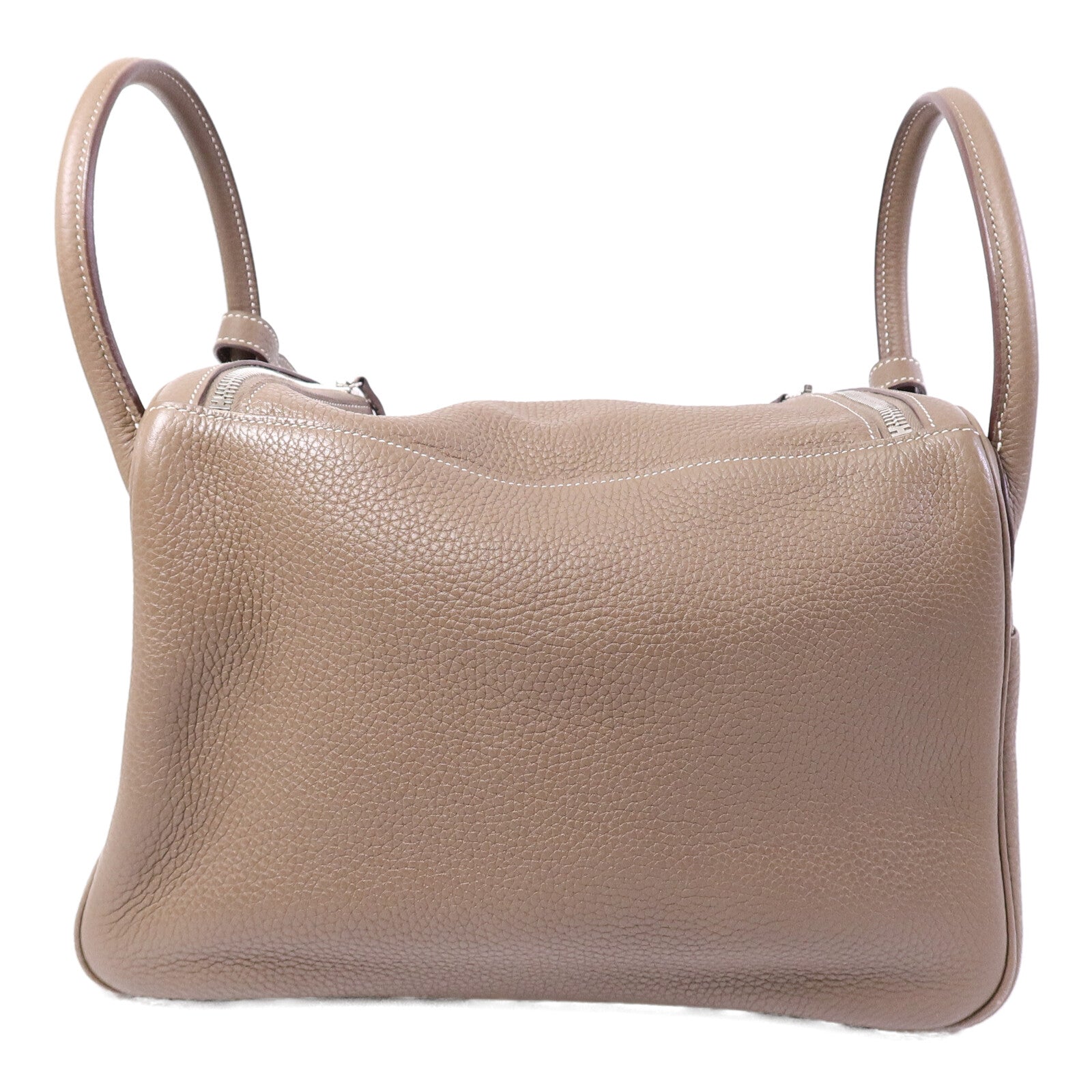 HERMES Clemence皮革Lindy 30手挽肩背兩用袋Etoupe
