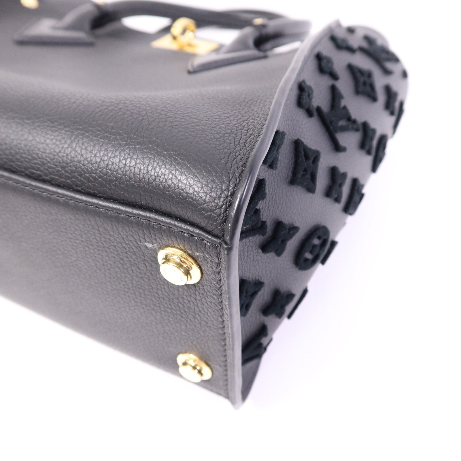 LOUIS VUITTON 牛皮皮革On My Side MM金扣手挽肩背兩用袋