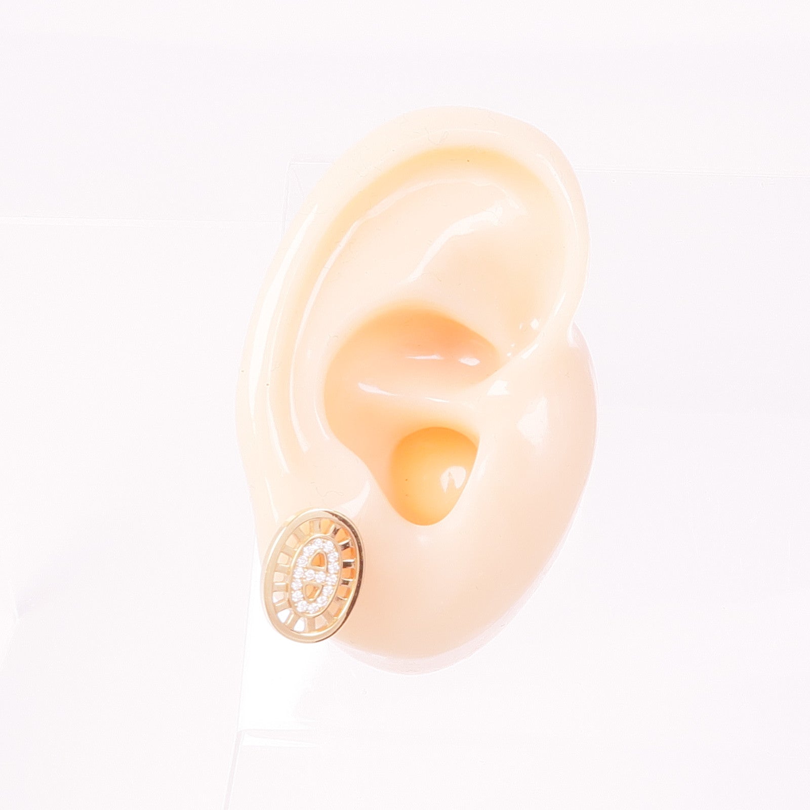 HERMES 【激減優惠】18K玫瑰金Chain D'ance Earrings鑽石耳環