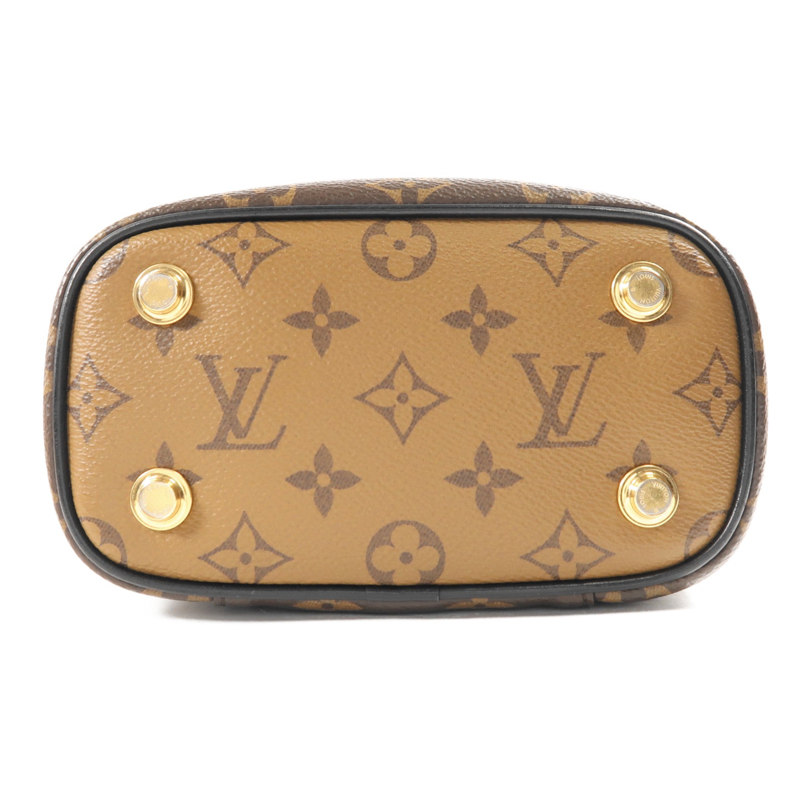 LOUIS VUITTON Monogram Reverse Vanity PM金扣手挽肩背兩用袋