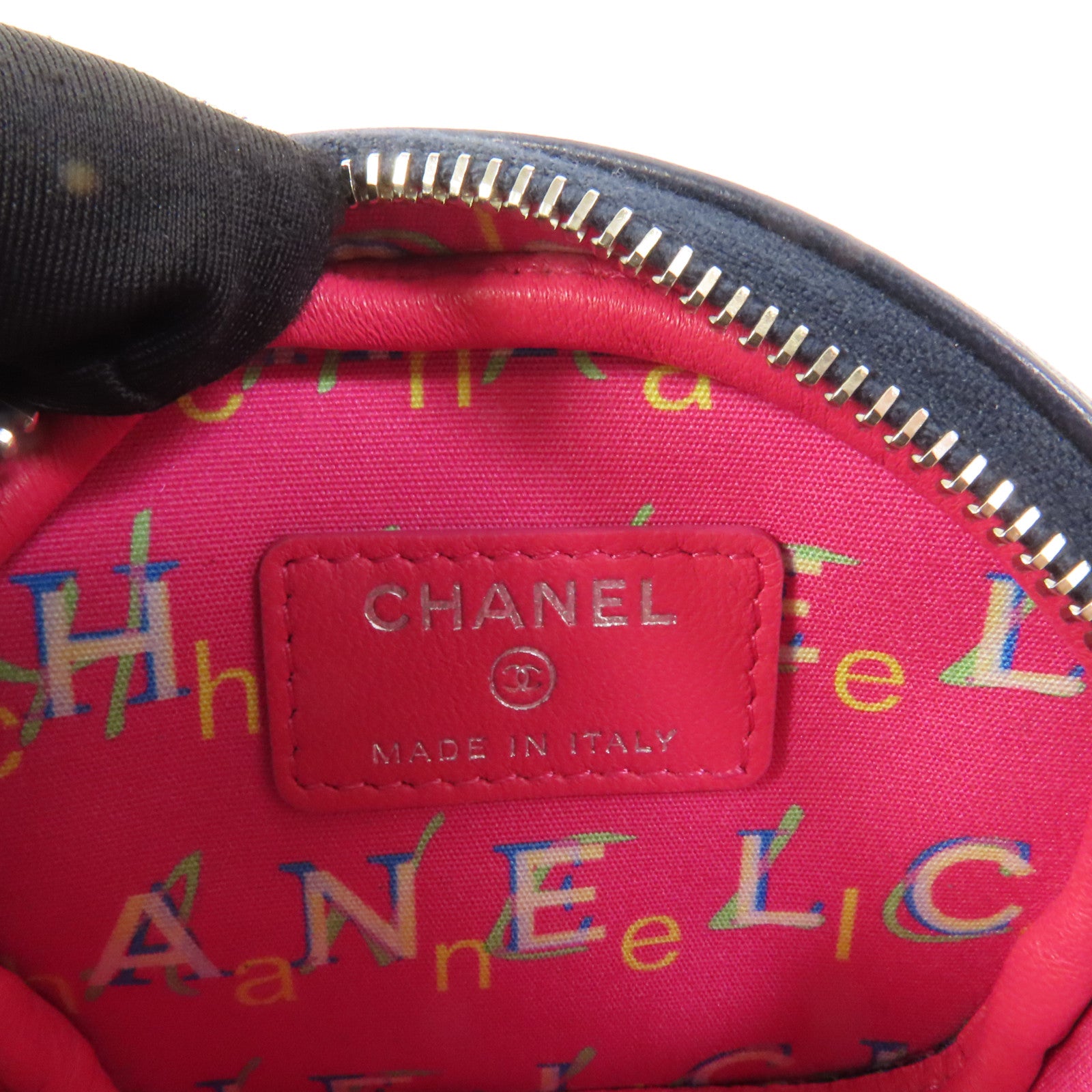 CHANEL 羊皮皮革Coin Case銀扣零錢包