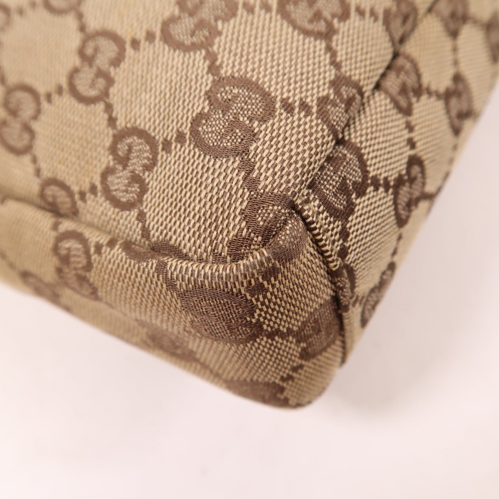 GUCCI 帆布Shoulder Bag銀扣手挽袋