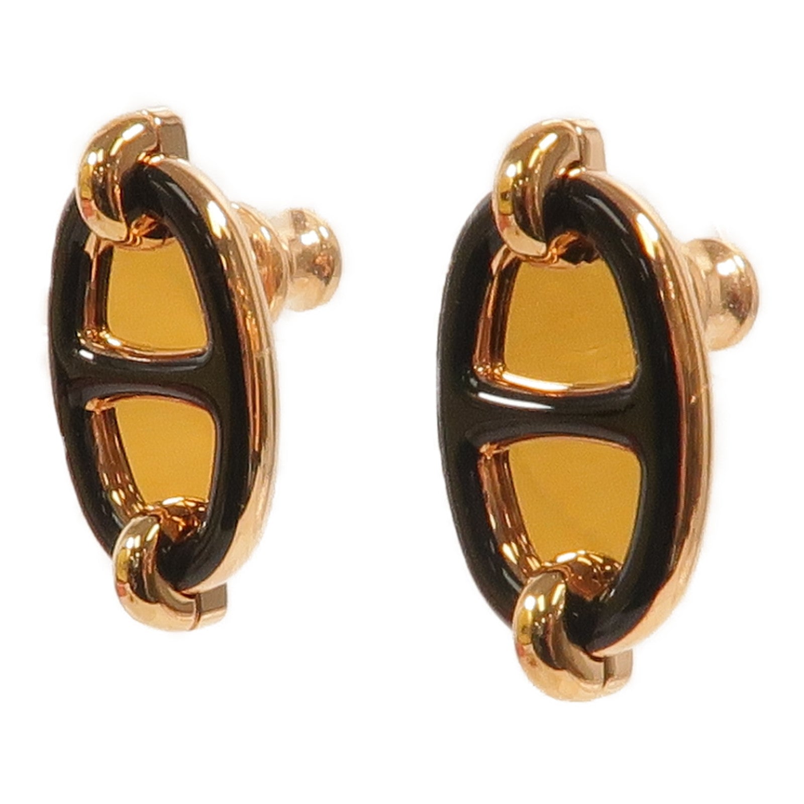 HERMES 金屬Mini Maillon Earrings耳環