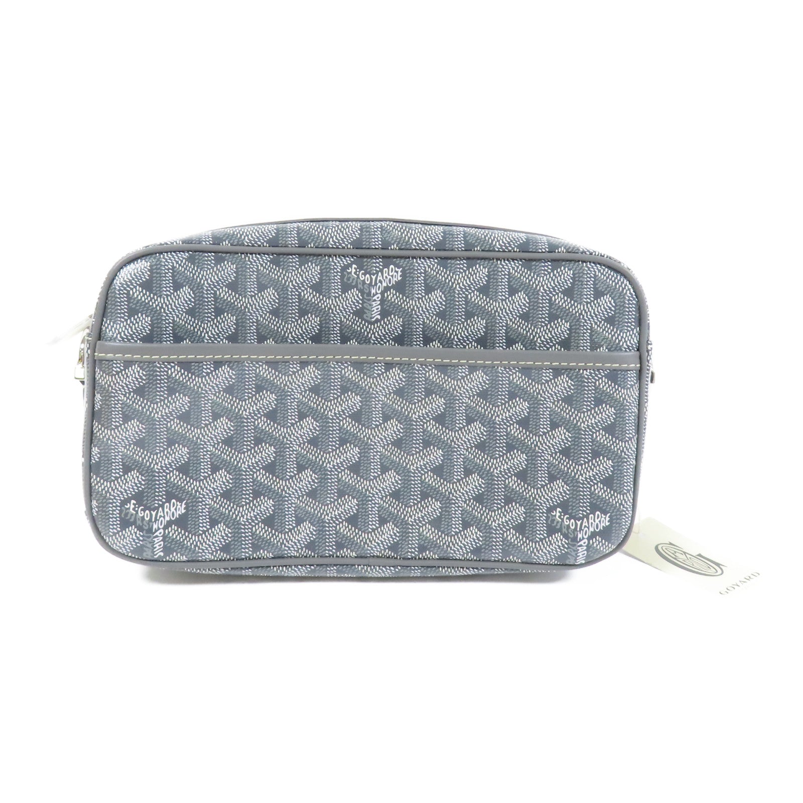 GOYARD 塗層帆布Sac Cap Vert銀扣肩背袋