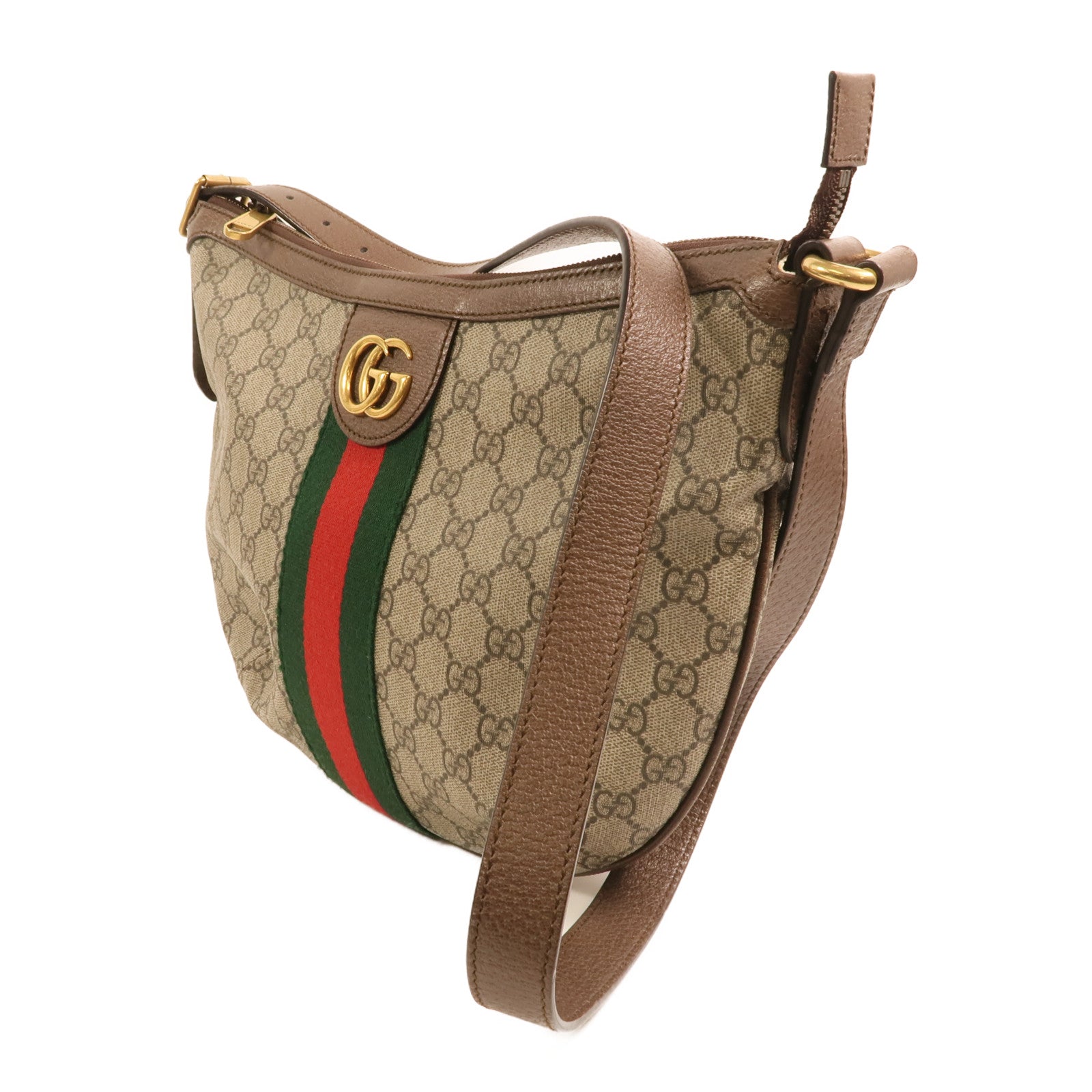GUCCI 塗層帆布Ophidia GG Small金扣肩背袋