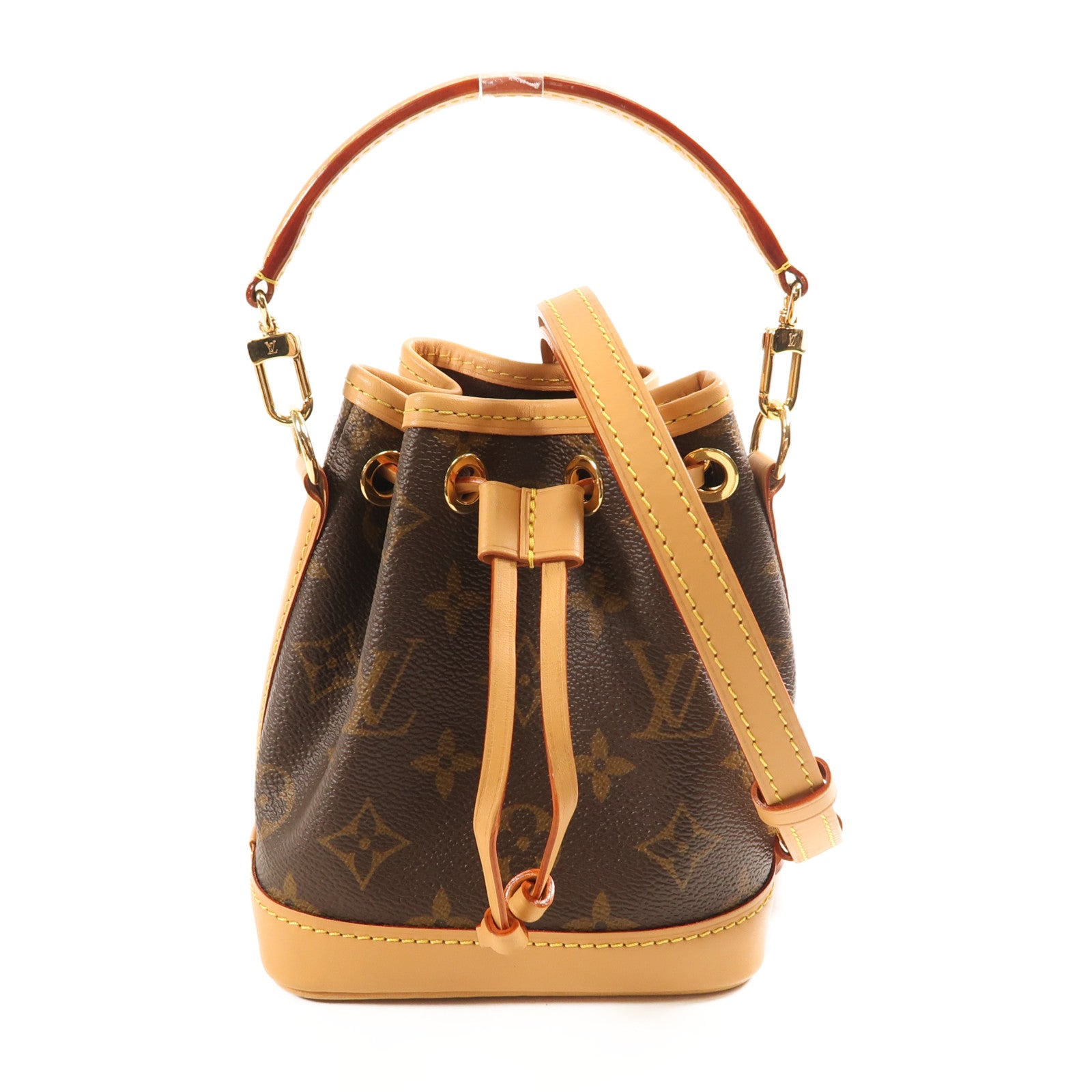 LOUIS VUITTON Monogram Nano Noe金扣手挽肩背兩用袋