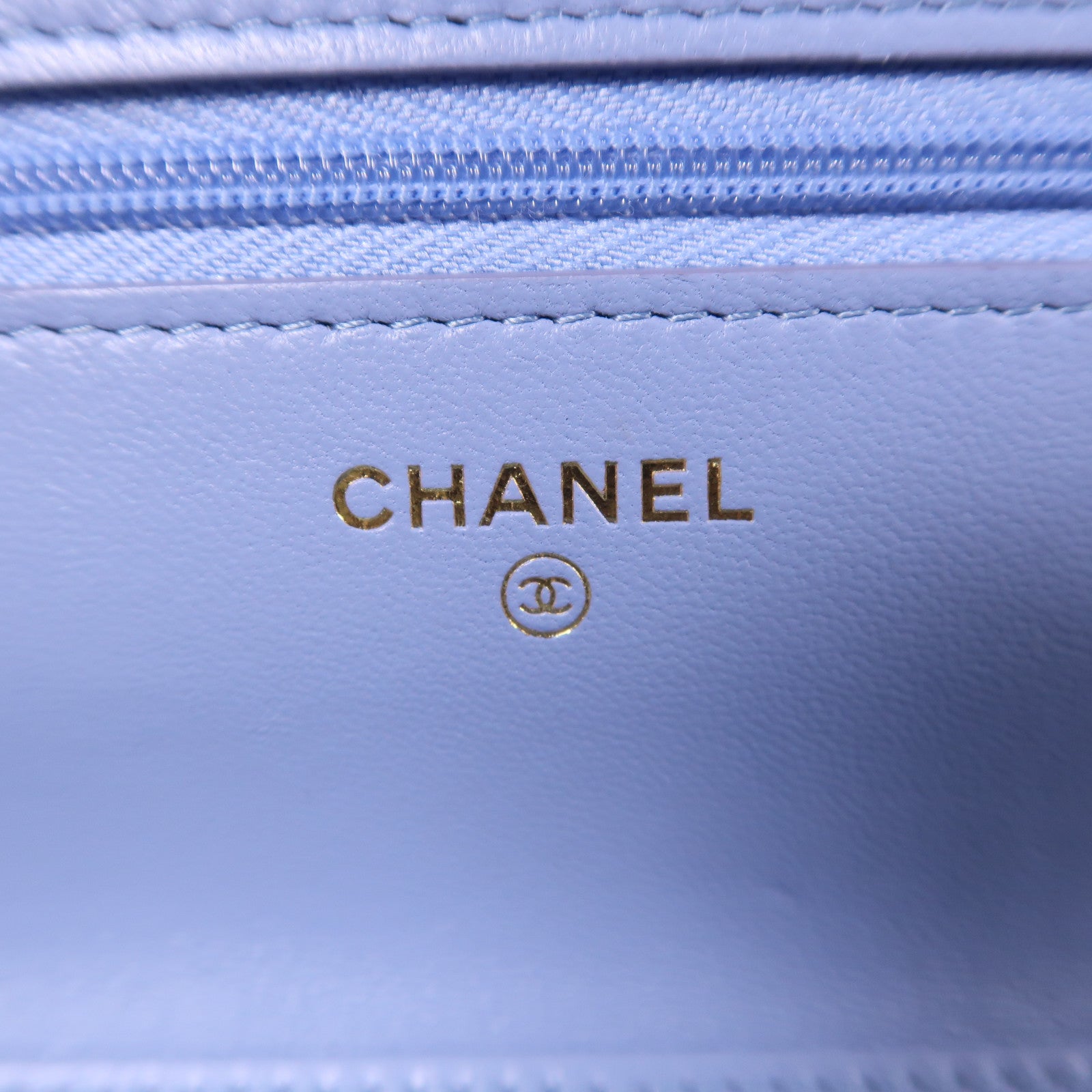 CHANEL 羊皮皮革Wallet On Chain金扣鏈帶肩背袋