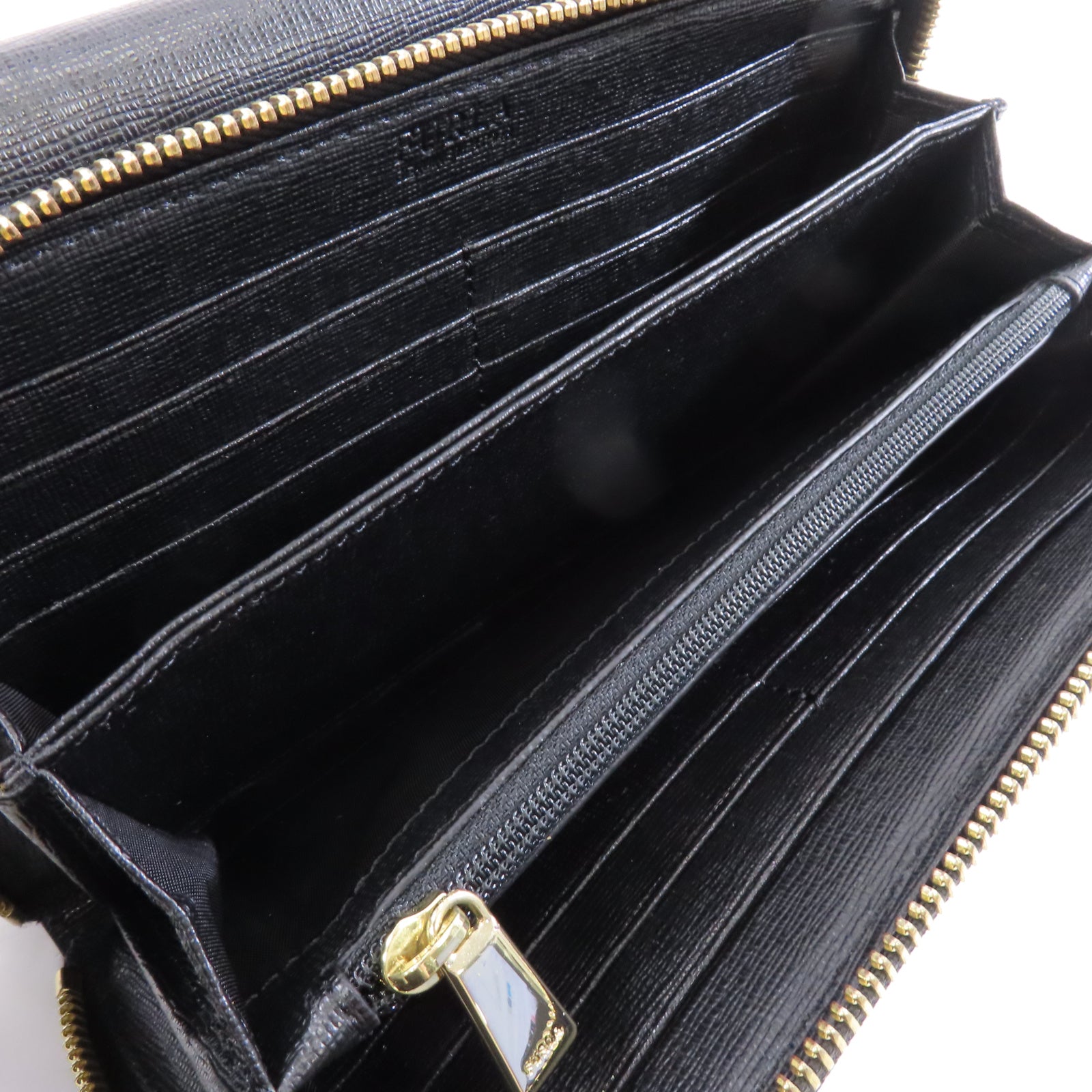 Furla 牛皮皮革Shoulder Bag金扣肩背袋黑色