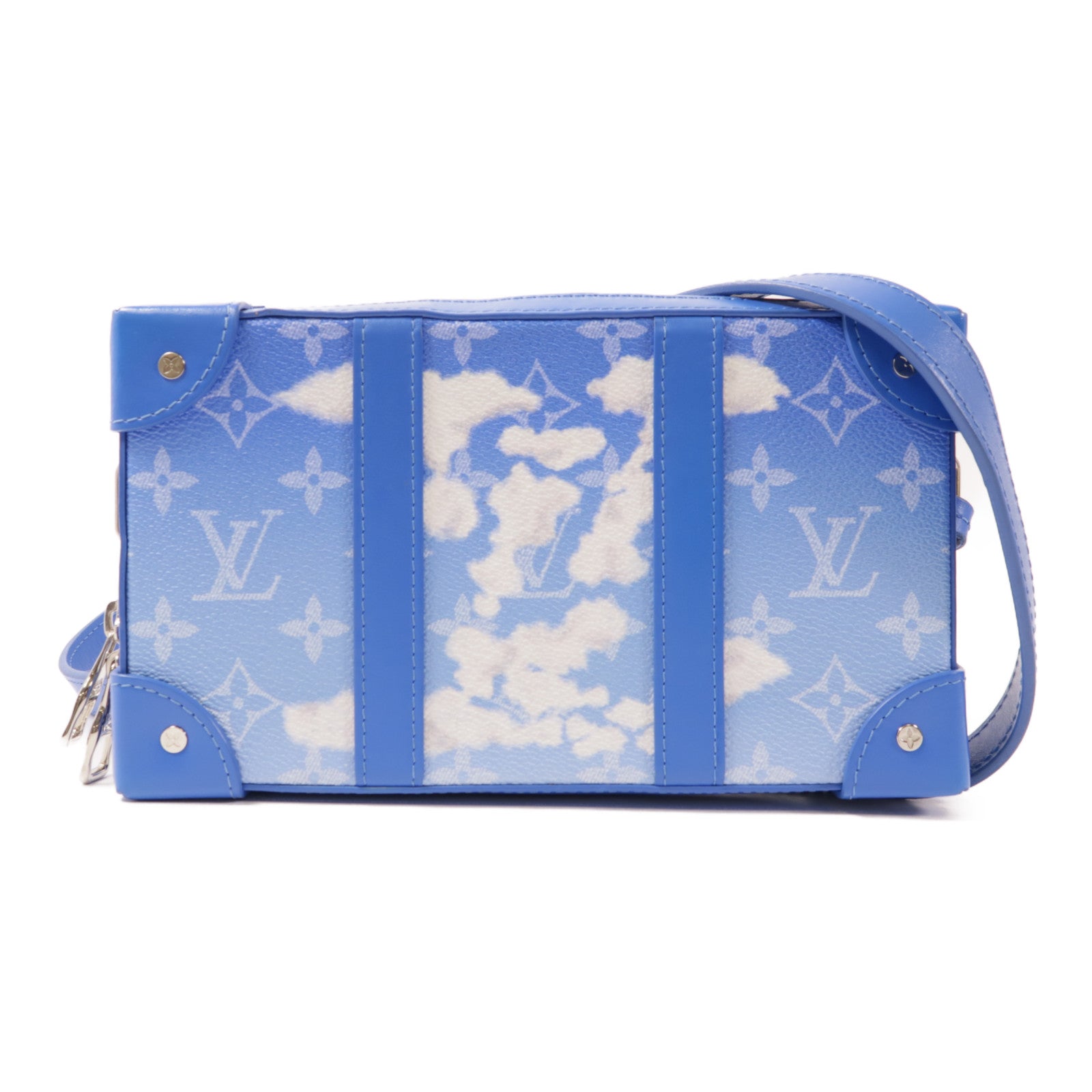 LOUIS VUITTON LV SHW Soft Trunk Wallet Shoulder Bag M45432 Monogram Clouds Blue