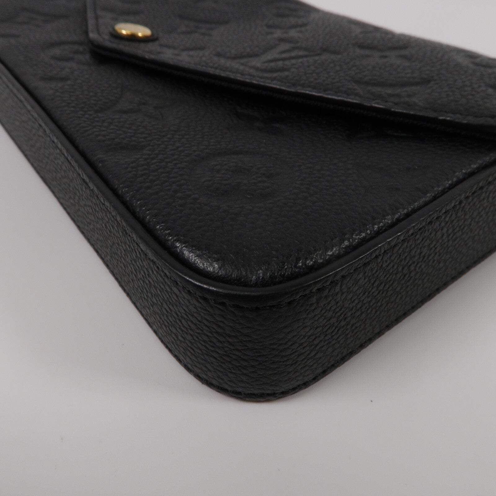 LOUIS VUITTON Monogram Empreinte Felicie Pochette鏈帶肩背袋