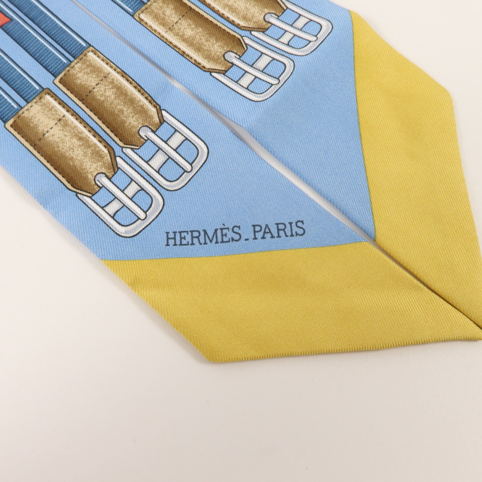 HERMES 絲質Twilly絲巾