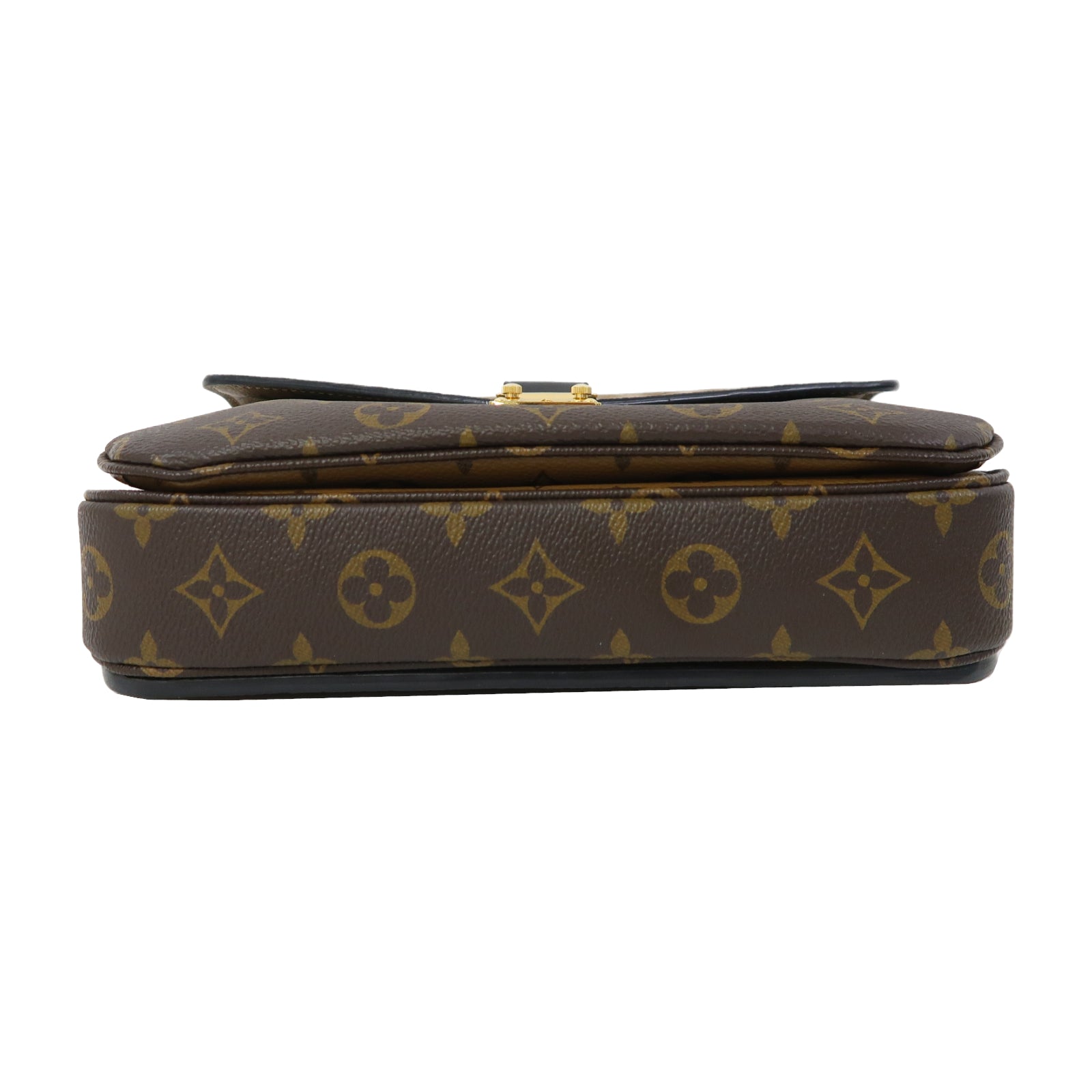 LOUIS VUITTON Monogram Reverse Pochette Metis金扣手挽肩背兩用袋啡色