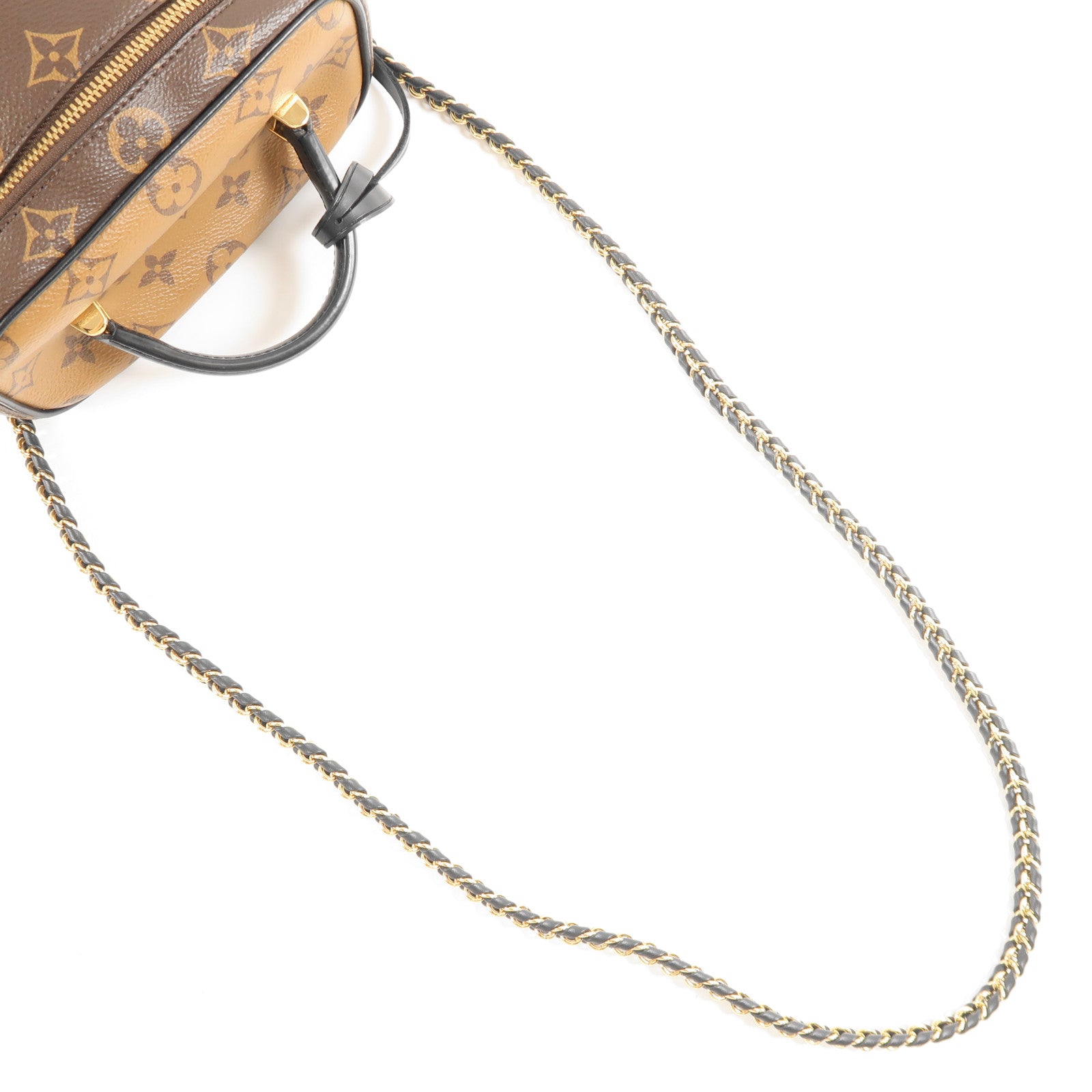 LOUIS VUITTON Monogram Reverse Vanity PM金扣手挽肩背兩用袋