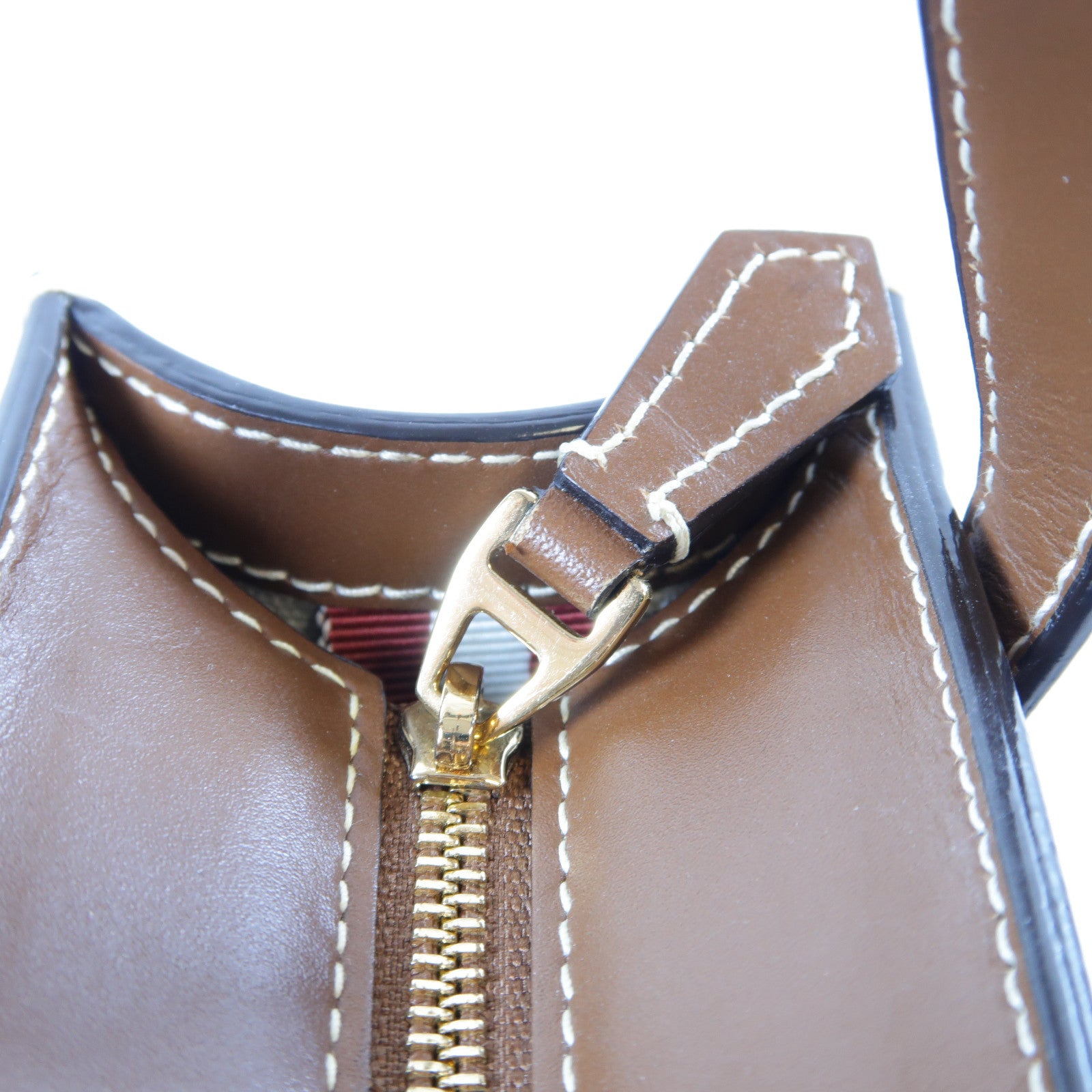 BALLY 牛皮皮革Mini Tote Bag金扣手挽肩背兩用袋啡色