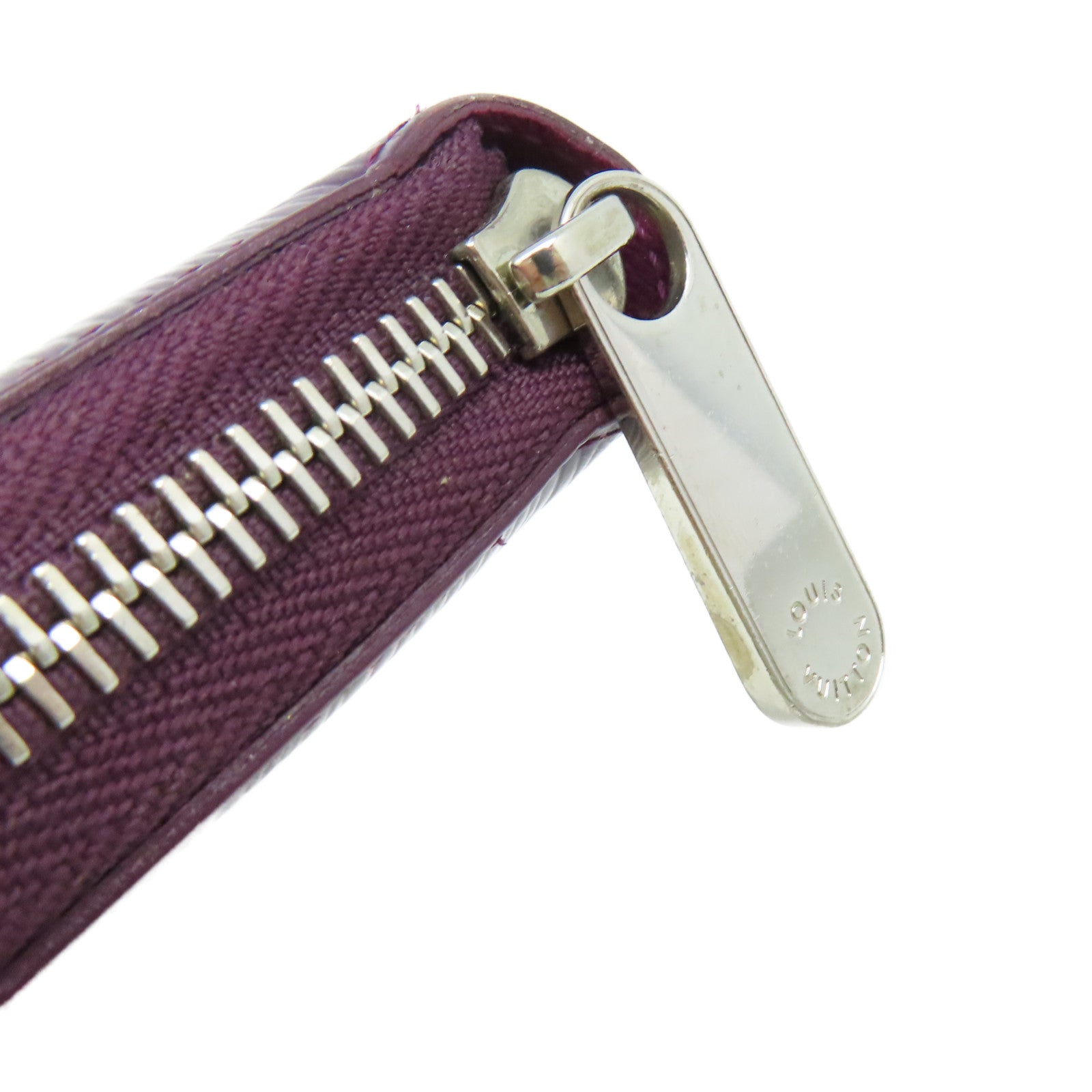 LOUIS VUITTON 【激減優惠】Epi Round Zipper Long Wallet銀扣拉鏈長錢包紫色