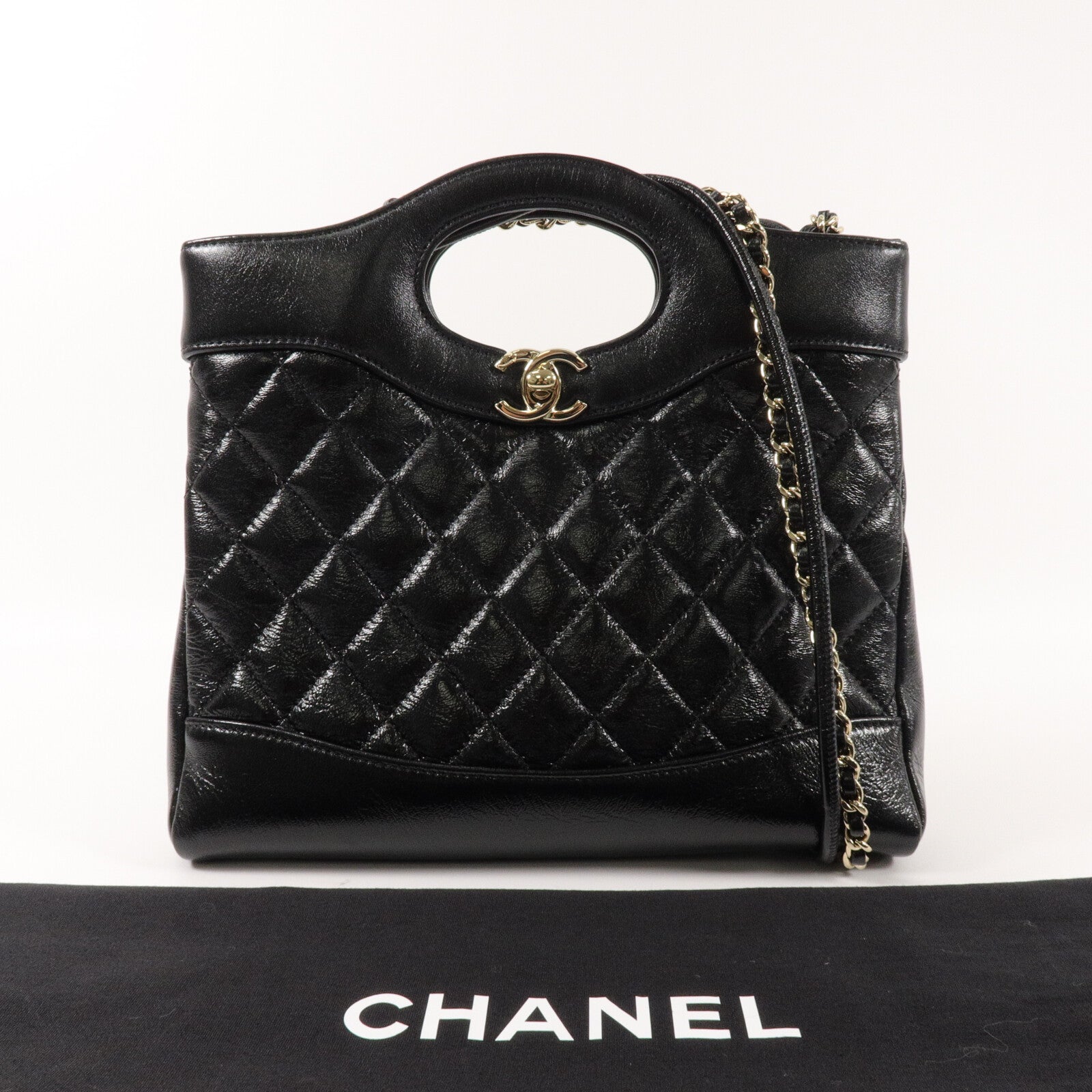 CHANEL 牛皮皮革Chanel 31 Mini鏈帶肩背袋