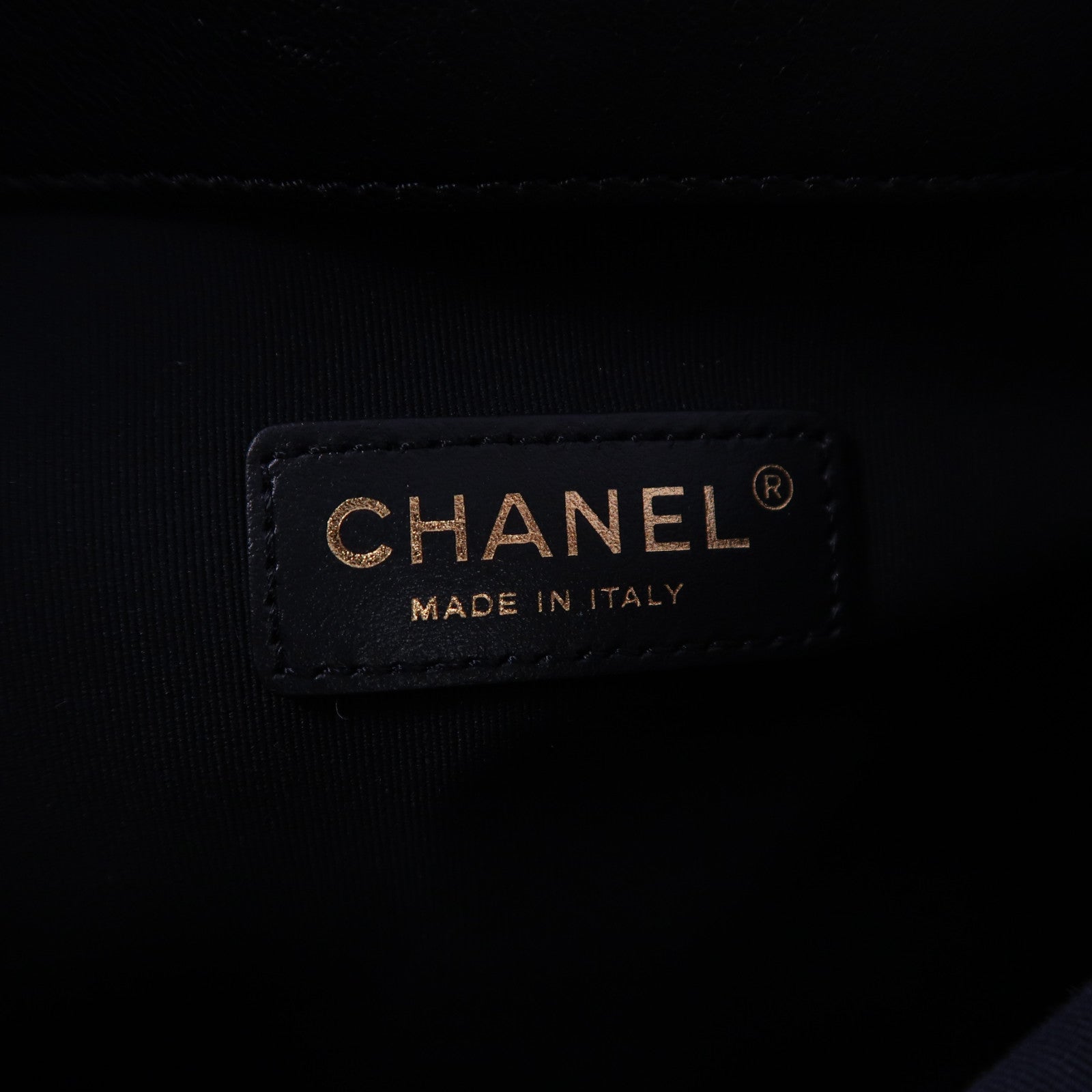 CHANEL 菱格牛皮皮革Tote Bag金扣手挽袋黑色