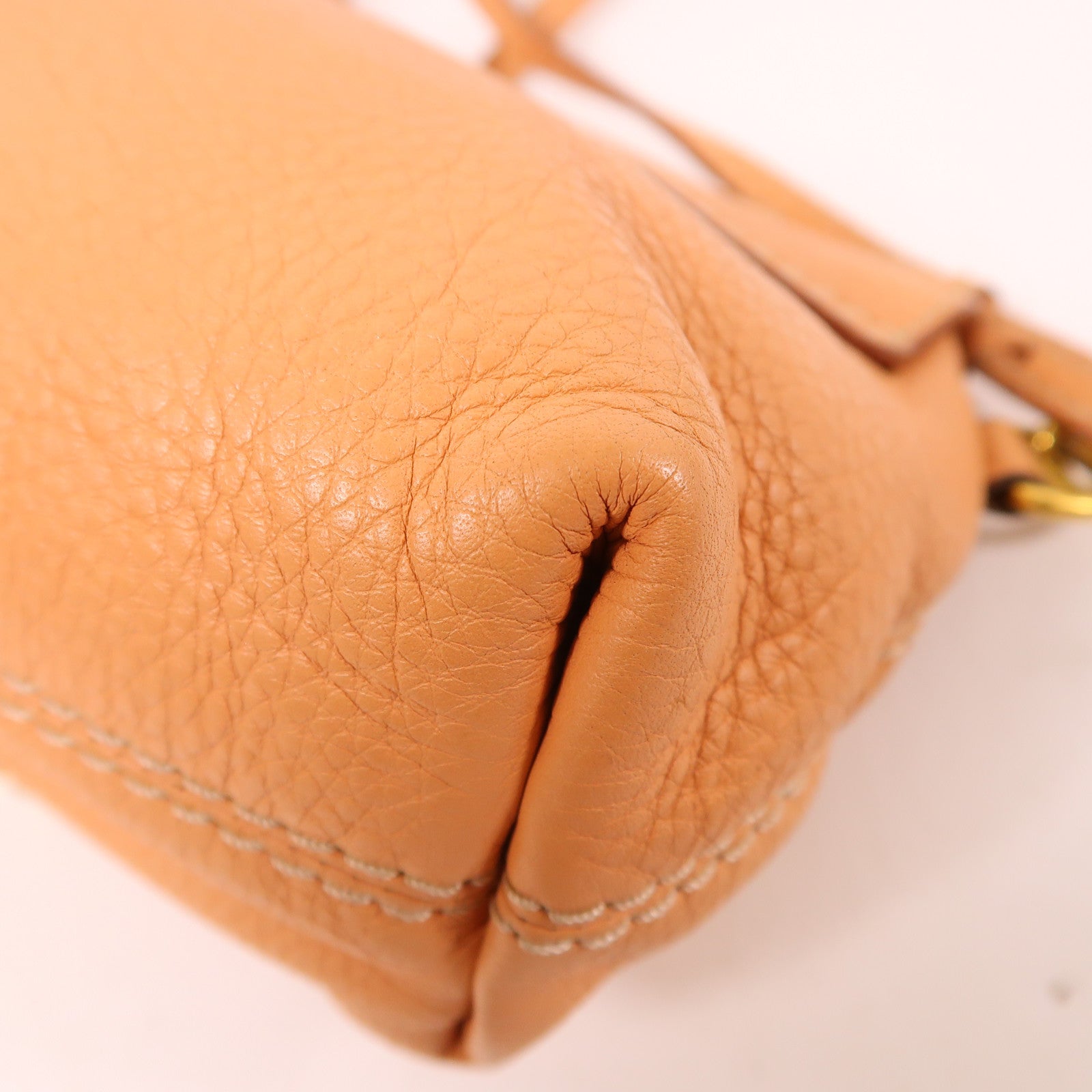 Chloe 牛皮皮革Shoulder Bag金扣肩背袋