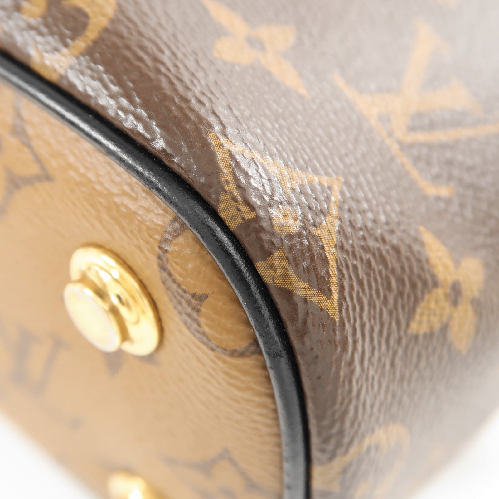 LOUIS VUITTON Monogram Reverse Vanity PM金扣手挽肩背兩用袋