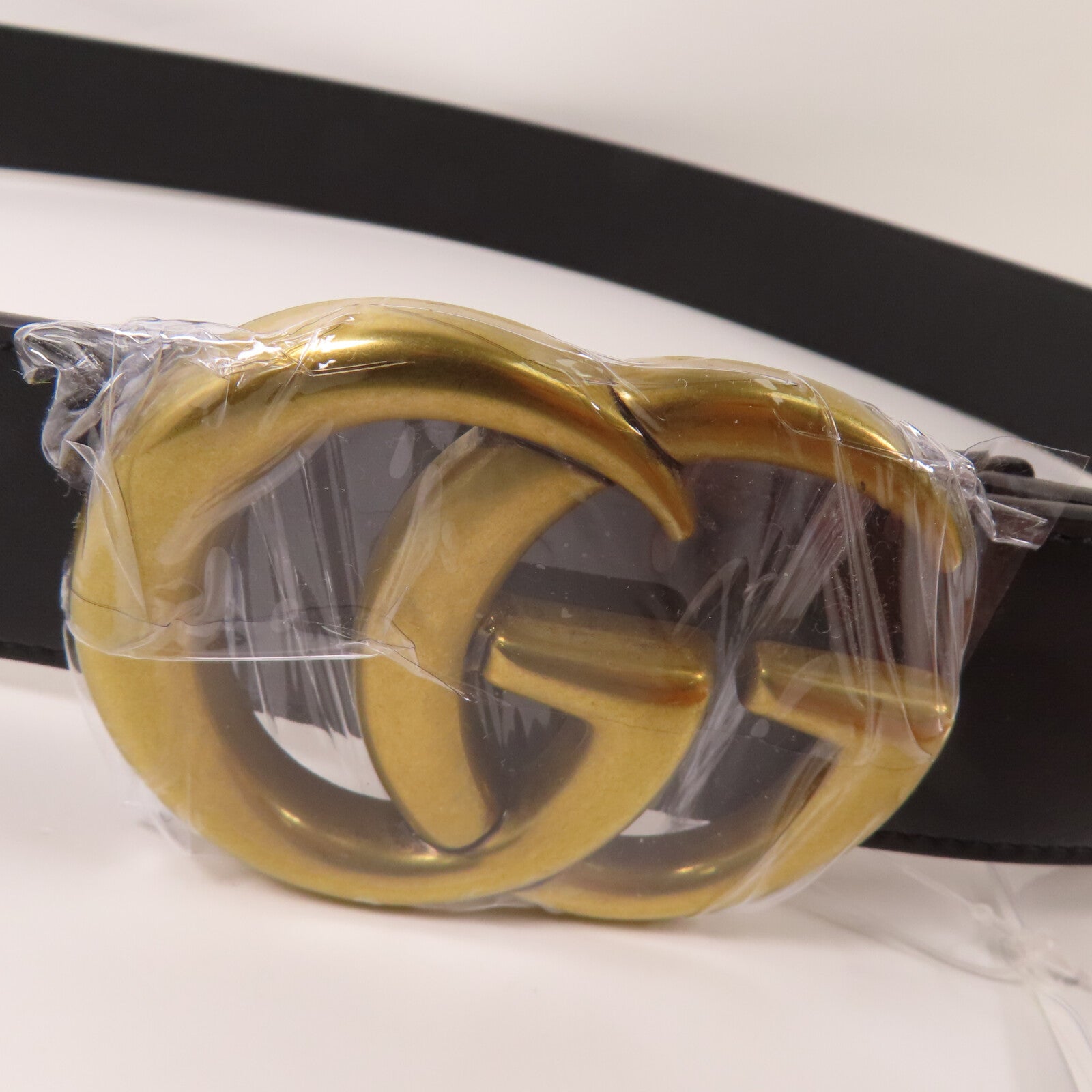 GUCCI 牛皮皮革Belt金扣皮帶