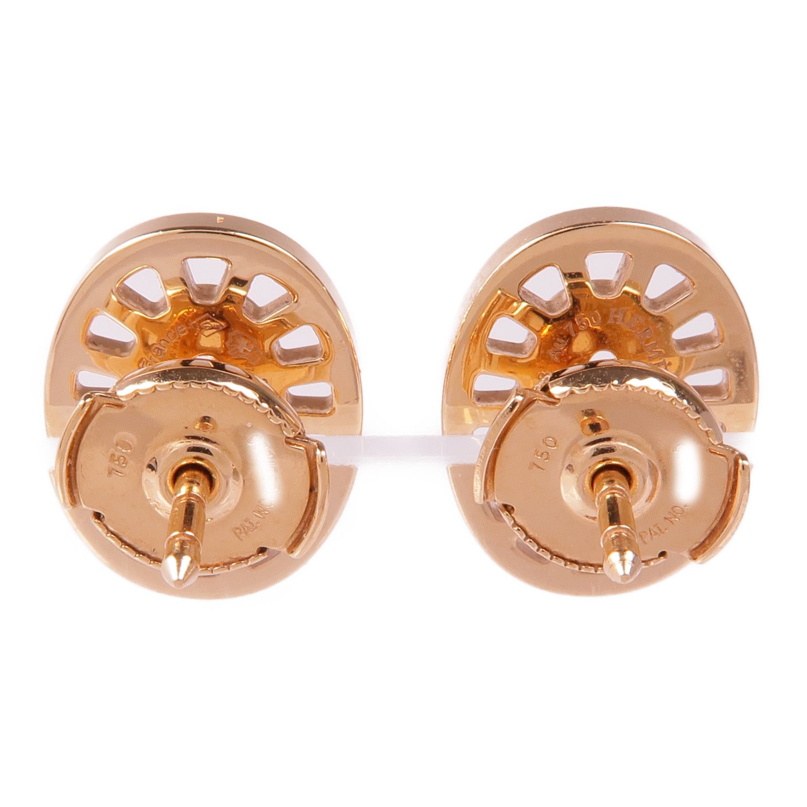 HERMES 【激減優惠】18K玫瑰金Chain D'ance Earrings鑽石耳環