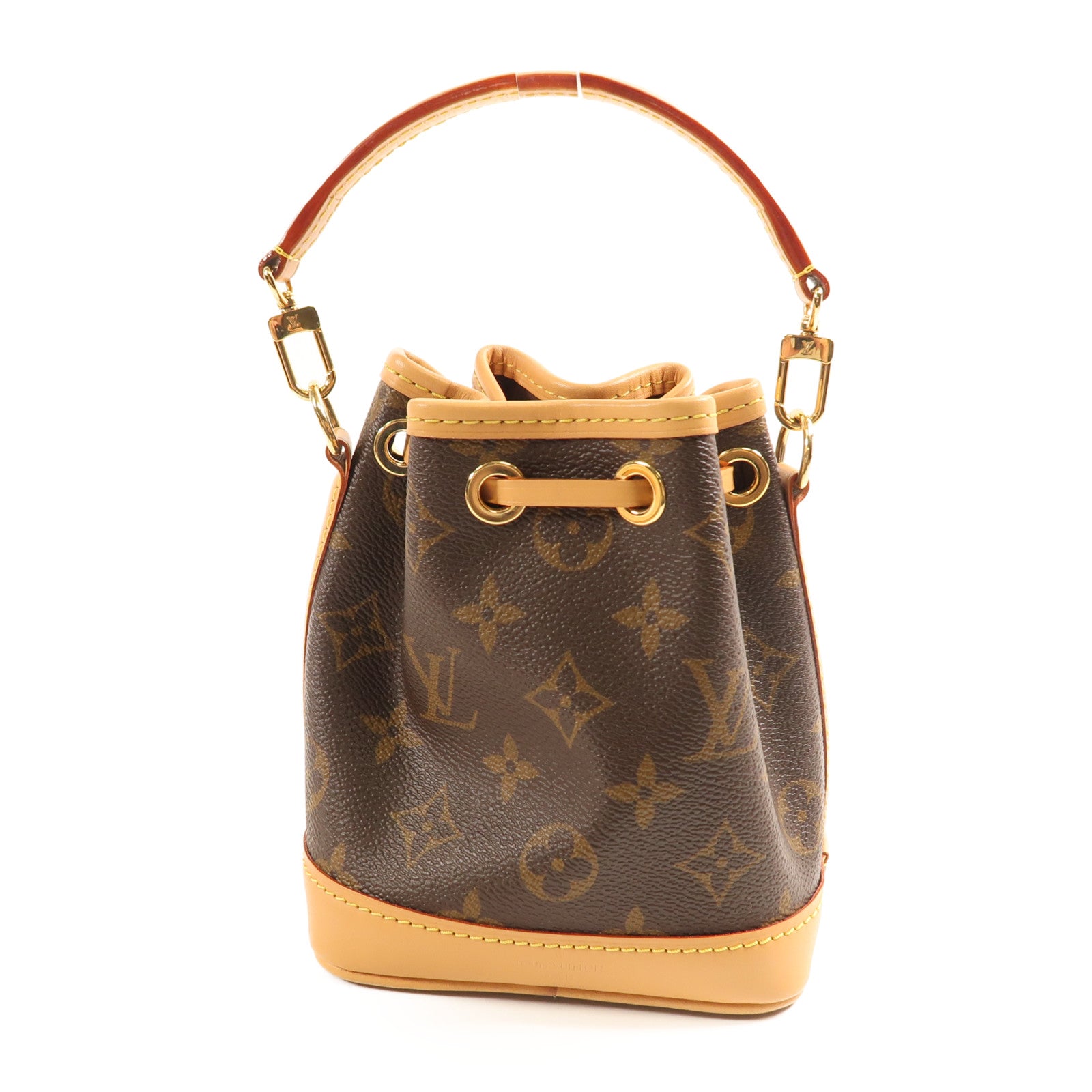 LOUIS VUITTON Monogram Nano Noe金扣手挽肩背兩用袋