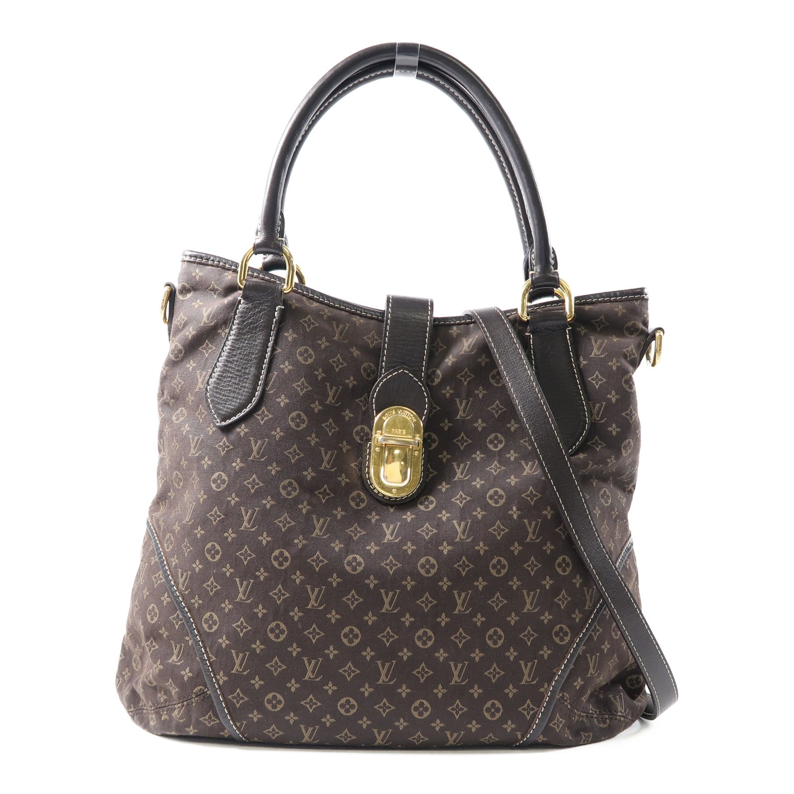 LOUIS VUITTON Monogram Idylle Elegic金扣手挽肩背兩用袋啡色