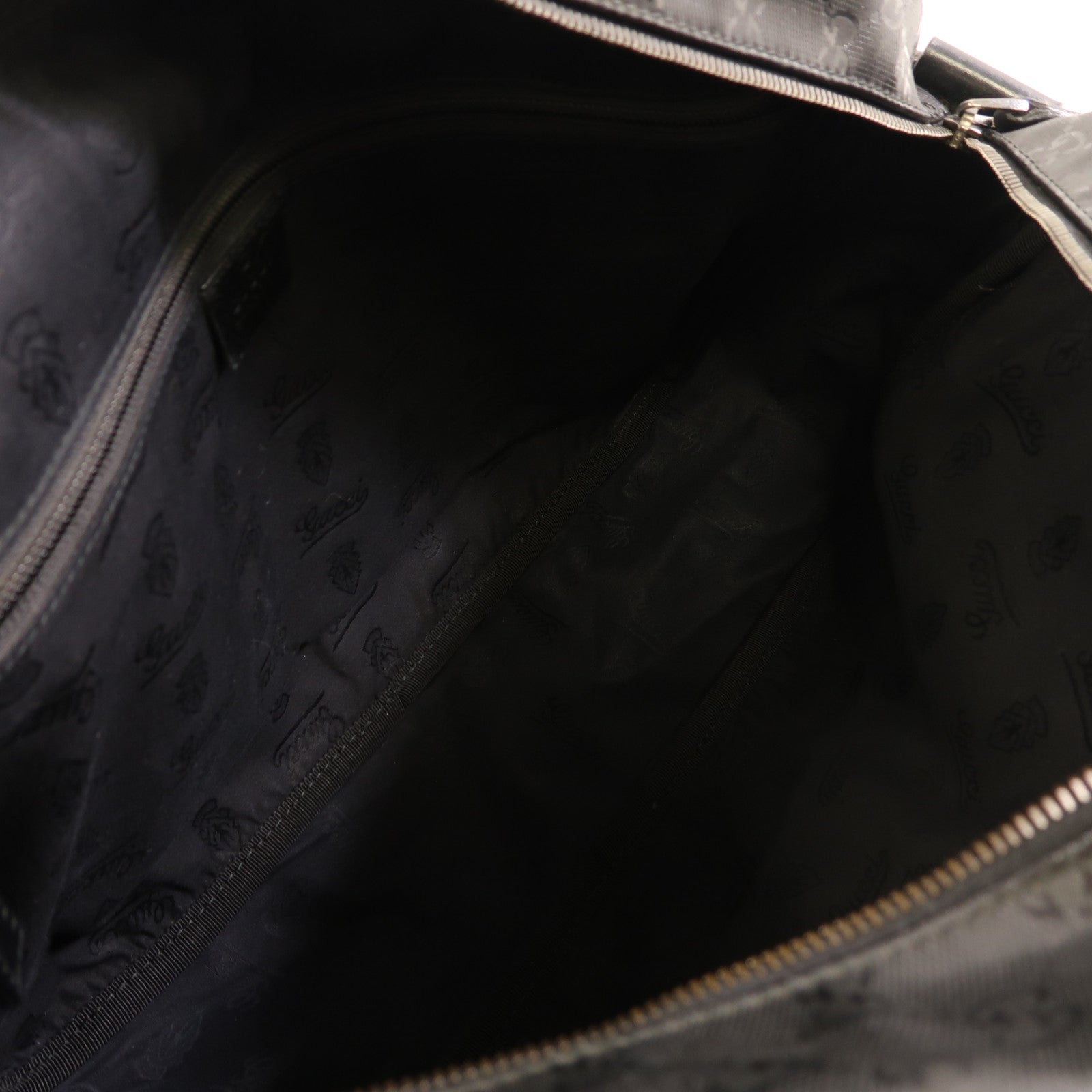 GUCCI 塗層帆布Shoulder Bag銀扣肩背袋